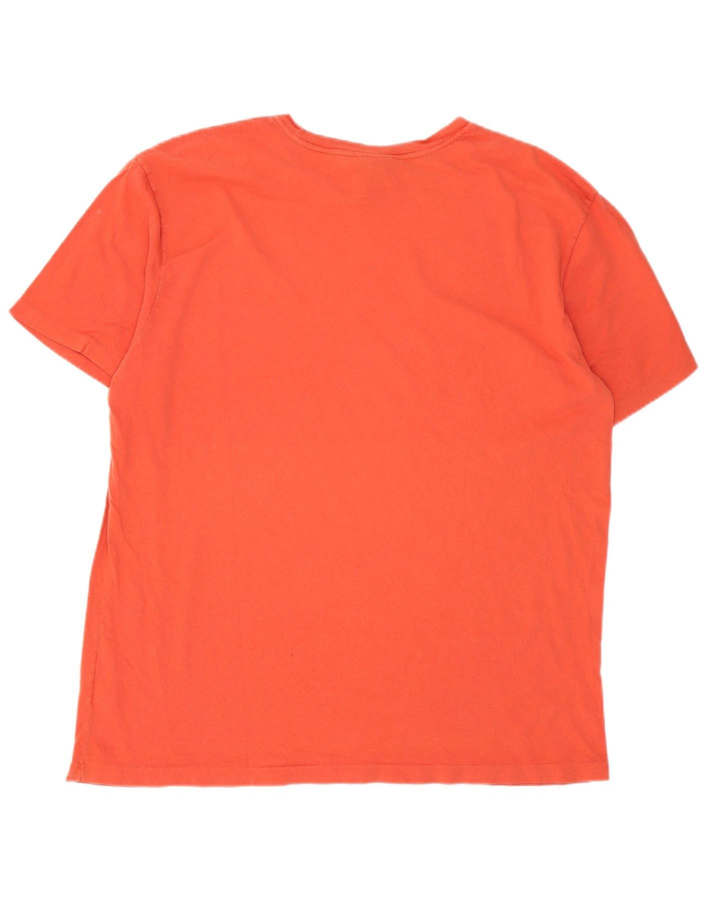 Polo Ralph Lauren Mens T-Shirt Top Large Orange Cotton Size US XXL / EU 58 / 5 - 2 Thumbnail