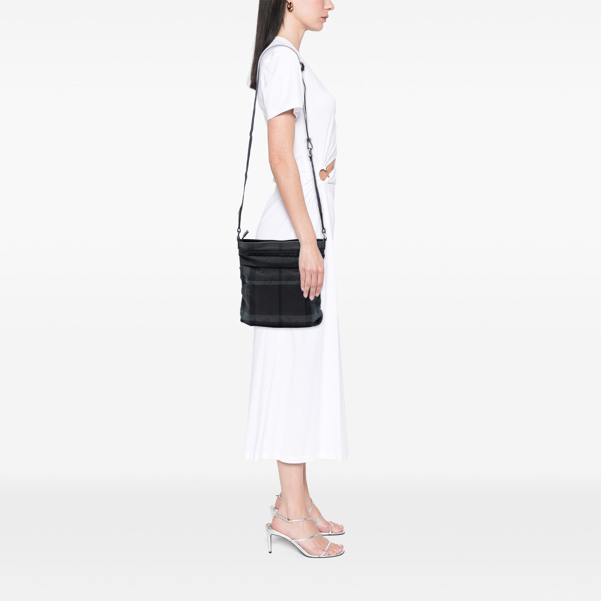 Burberry Smoke Check Nylon Crossbody Size ONE SIZE - 7 Thumbnail