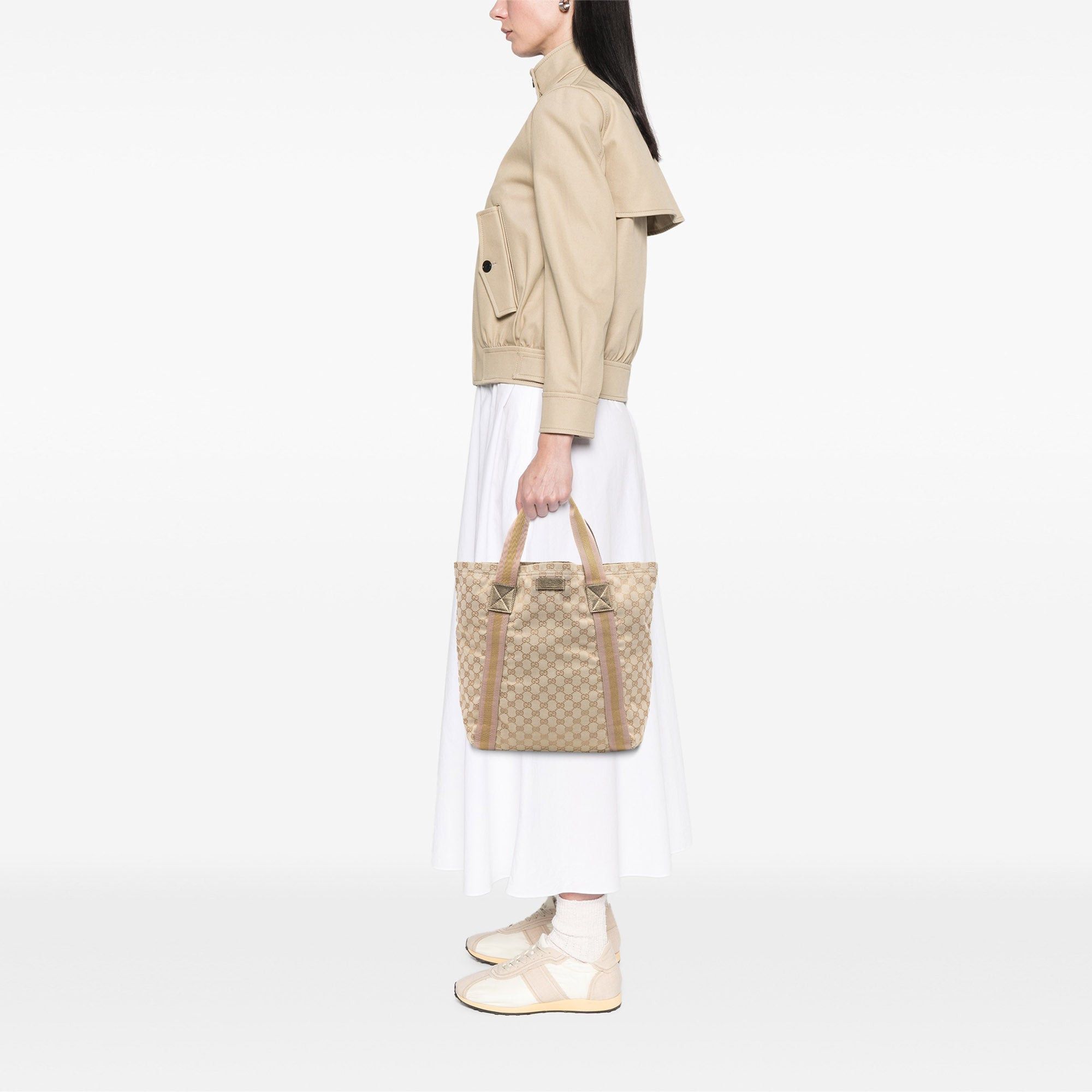 Gucci GG Canvas Web Tote Size ONE SIZE - 7 Thumbnail