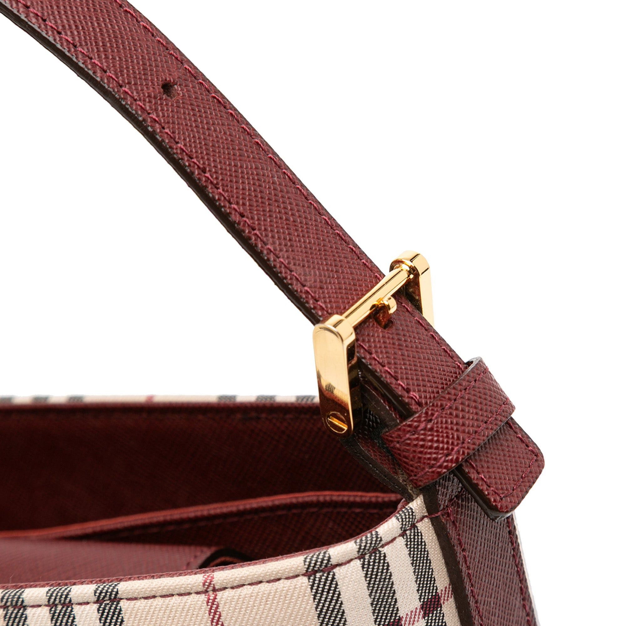 Burberry House Check Canvas Shoulder Bag Size ONE SIZE - 9 Thumbnail
