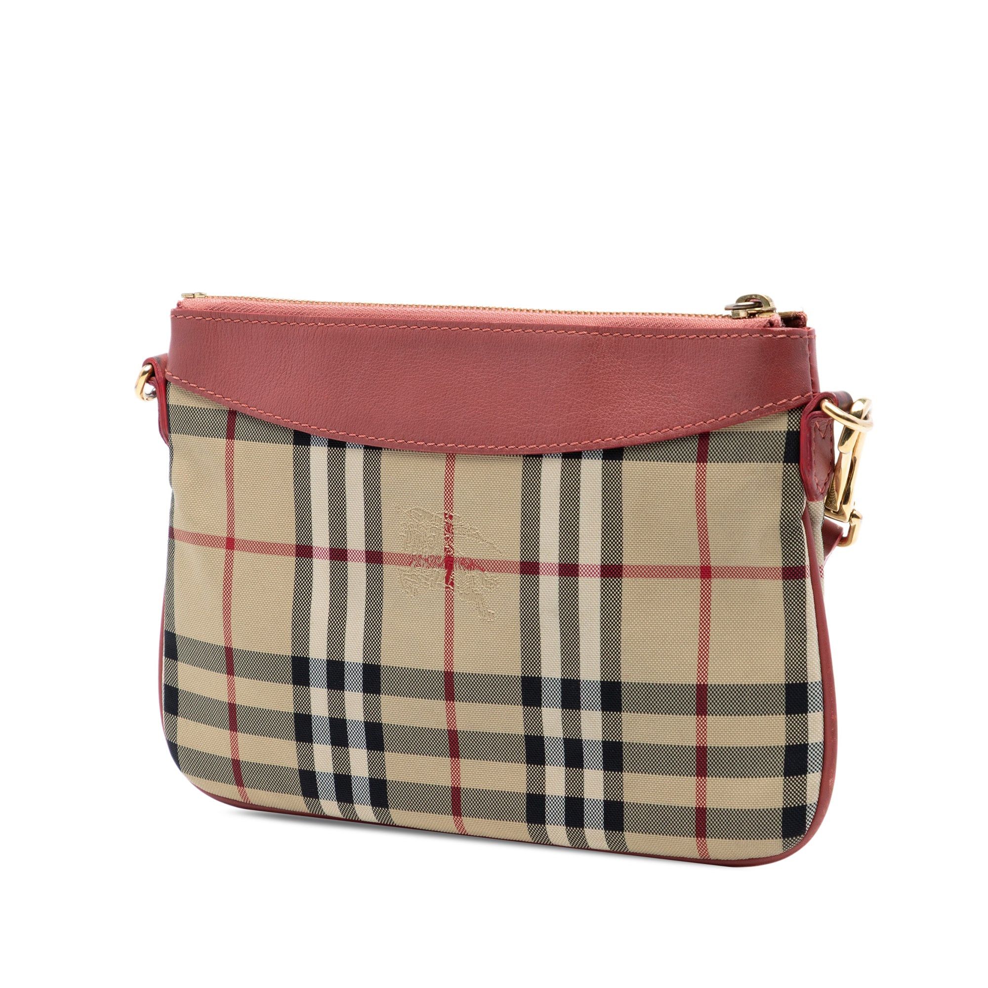 Burberry Haymarket Check Canvas Peyton Crossbody Size ONE SIZE - 2 Thumbnail