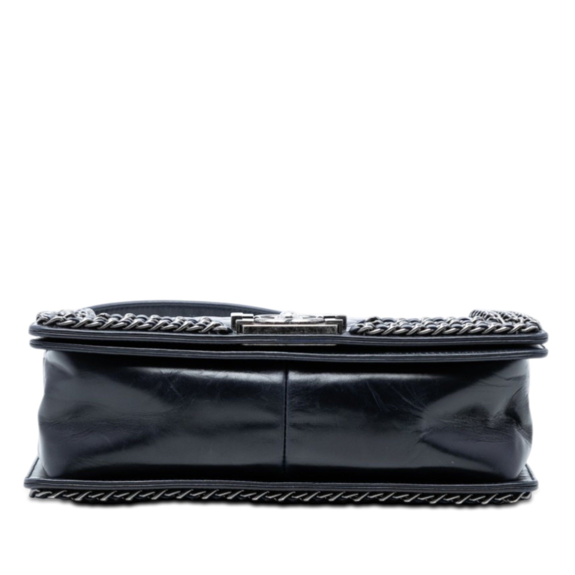 Chanel Old Medium Quilted Glazed Calfskin Chain Around Boy Flap Size ONE SIZE - 3 Thumbnail