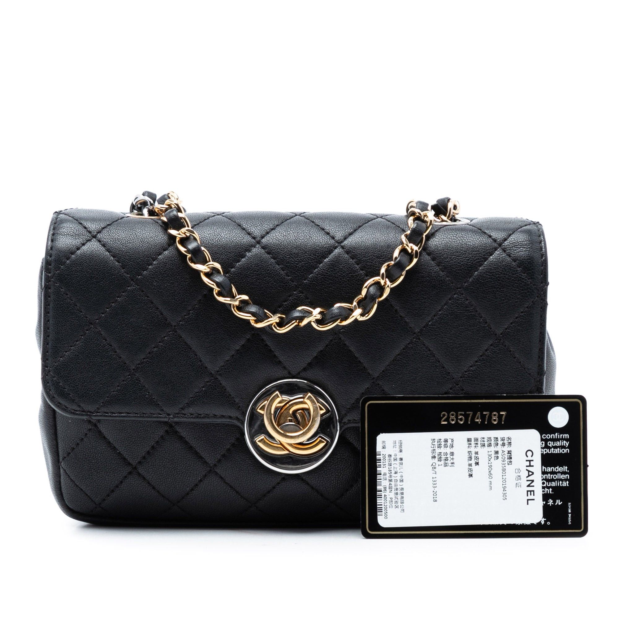 Chanel Quilted Lambskin Turn and Lock Flap Size ONE SIZE - 8 Thumbnail