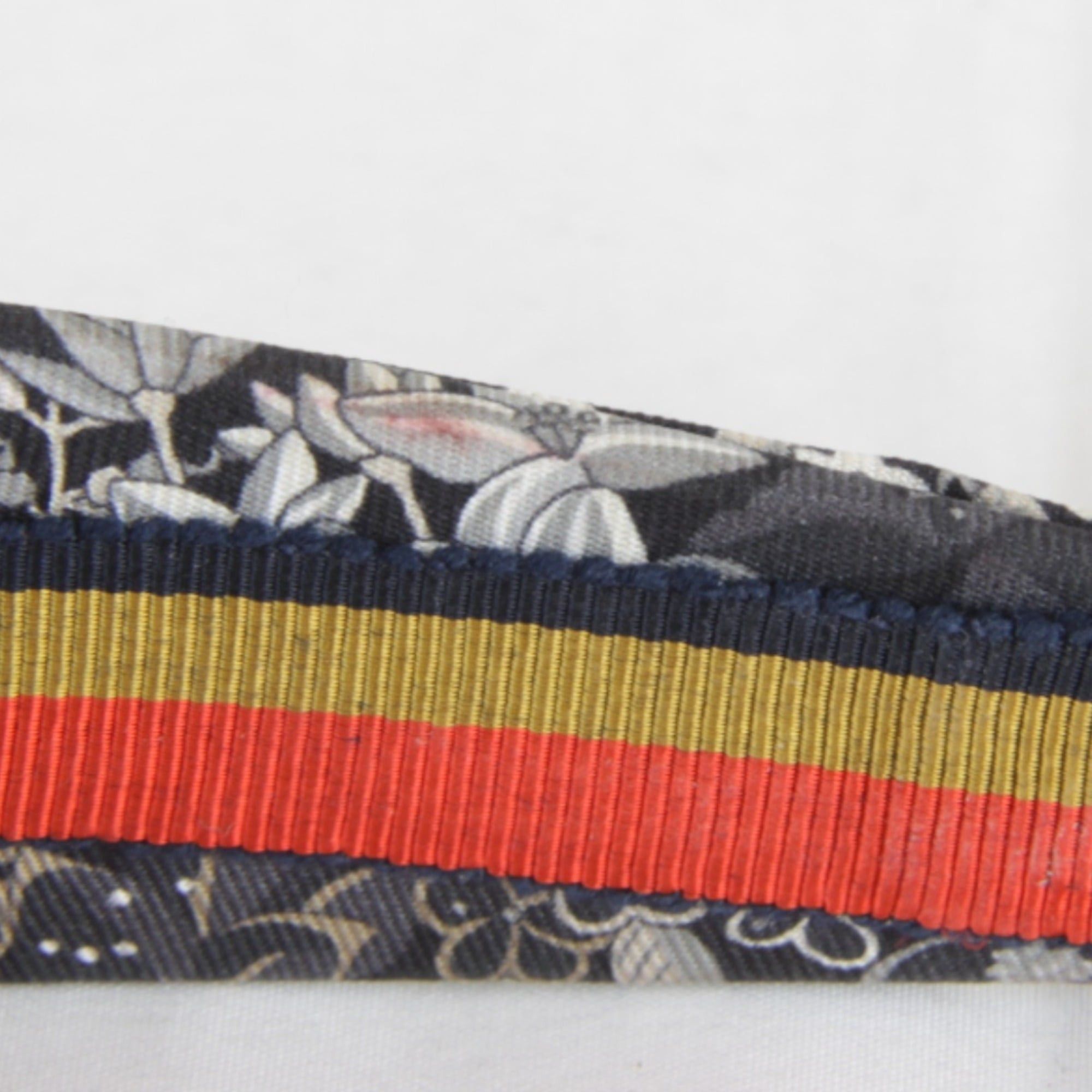 Hermes HERMES Elsa Bloom Silk Headband, Black, Women's Size ONE SIZE - 6 Thumbnail