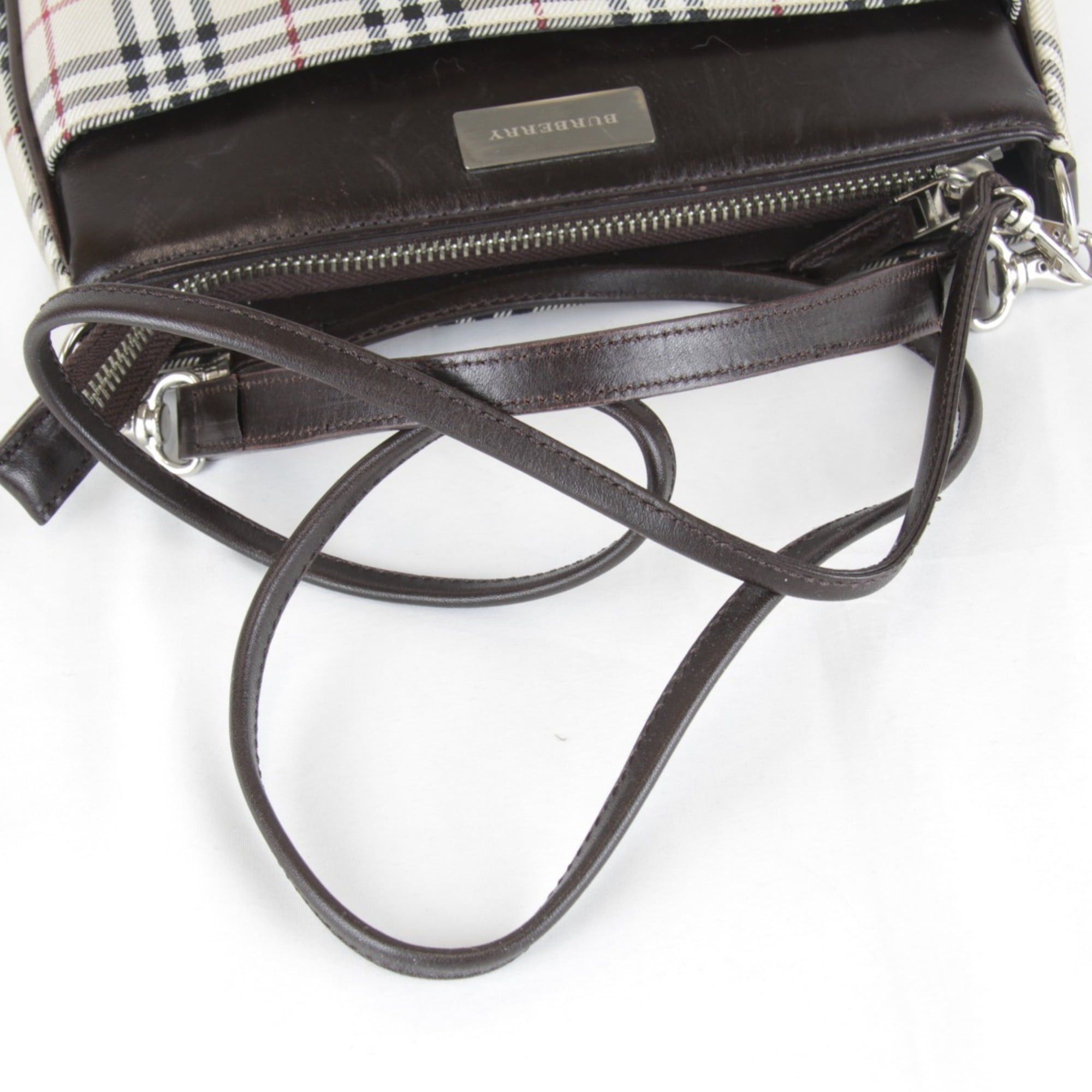 Burberry BURBERRY Nova Check Beige Mini Shoulder Bag, Canvas, 190g, Women's, Size ONE SIZE - 8 Thumbnail