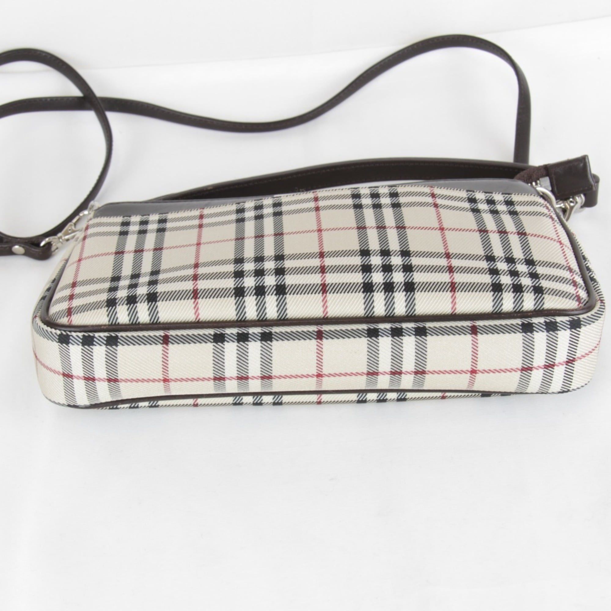Burberry BURBERRY Nova Check Beige Mini Shoulder Bag, Canvas, 190g, Women's, Size ONE SIZE - 7 Thumbnail