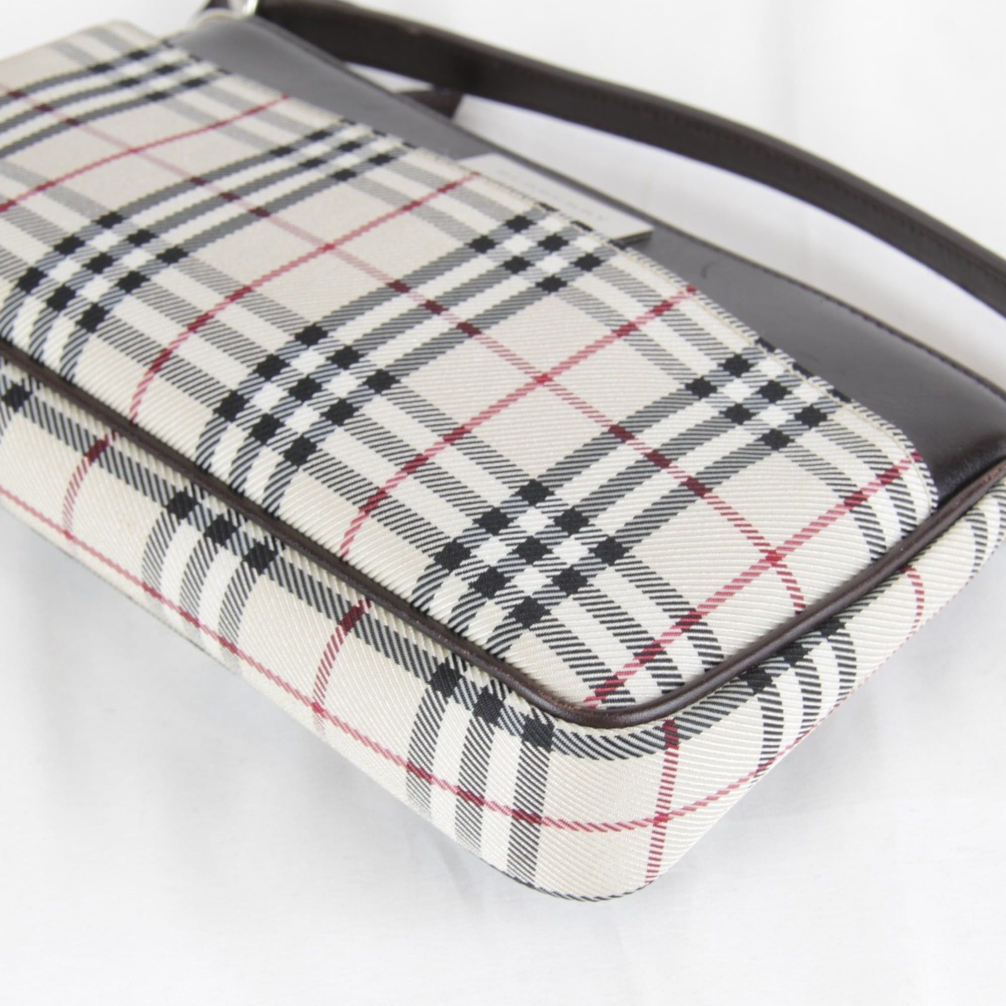 Burberry BURBERRY Nova Check Beige Mini Shoulder Bag, Canvas, 190g, Women's, Size ONE SIZE - 5 Thumbnail