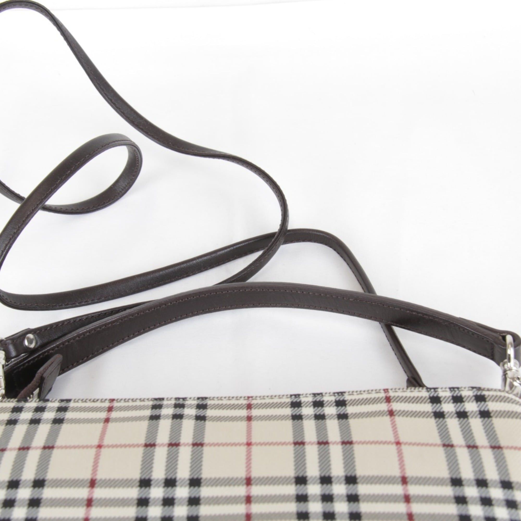 Burberry BURBERRY Nova Check Beige Mini Shoulder Bag, Canvas, 190g, Women's, Size ONE SIZE - 9 Thumbnail