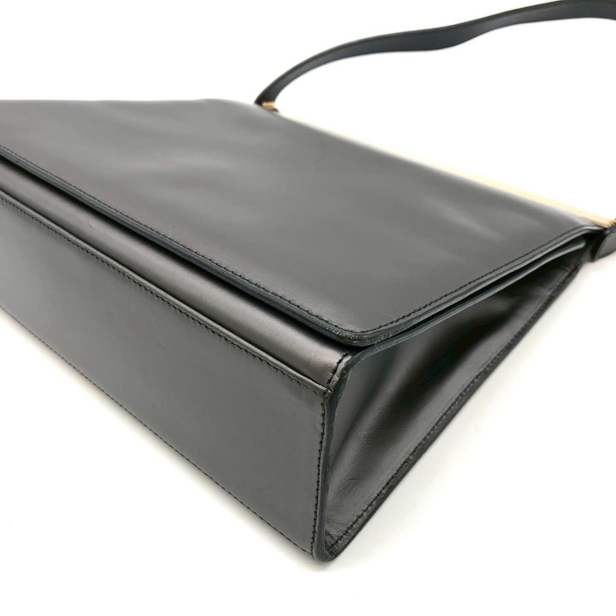 Gucci GUCCI 001 2058 Shoulder Bag, Leather, Gray, Women's Size ONE SIZE - 4 Thumbnail