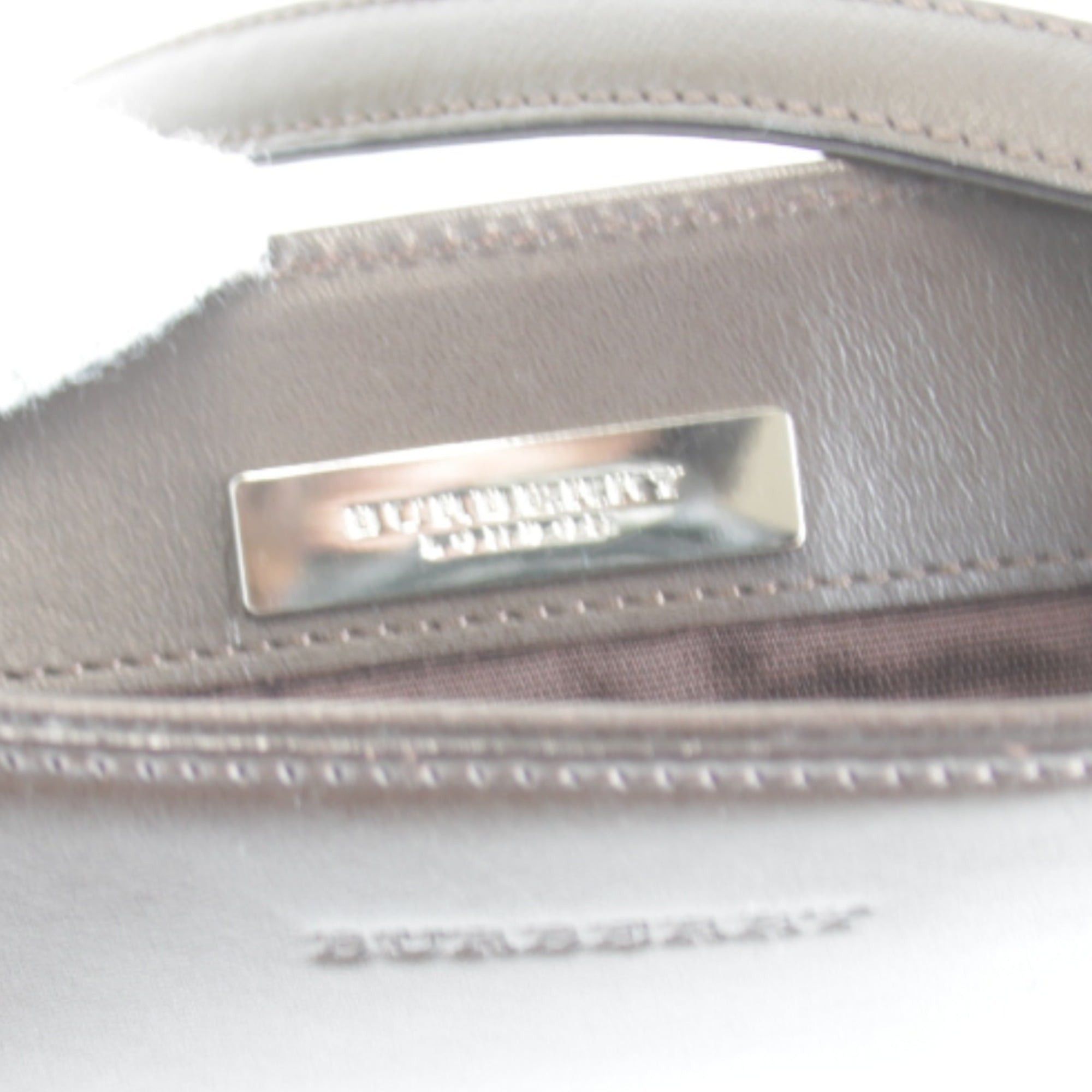 Burberry BURBERRY LONDON Stitch Shoulder Bag, Leather/Suede, 270g, Women's, Brown Size ONE SIZE - 14 Thumbnail