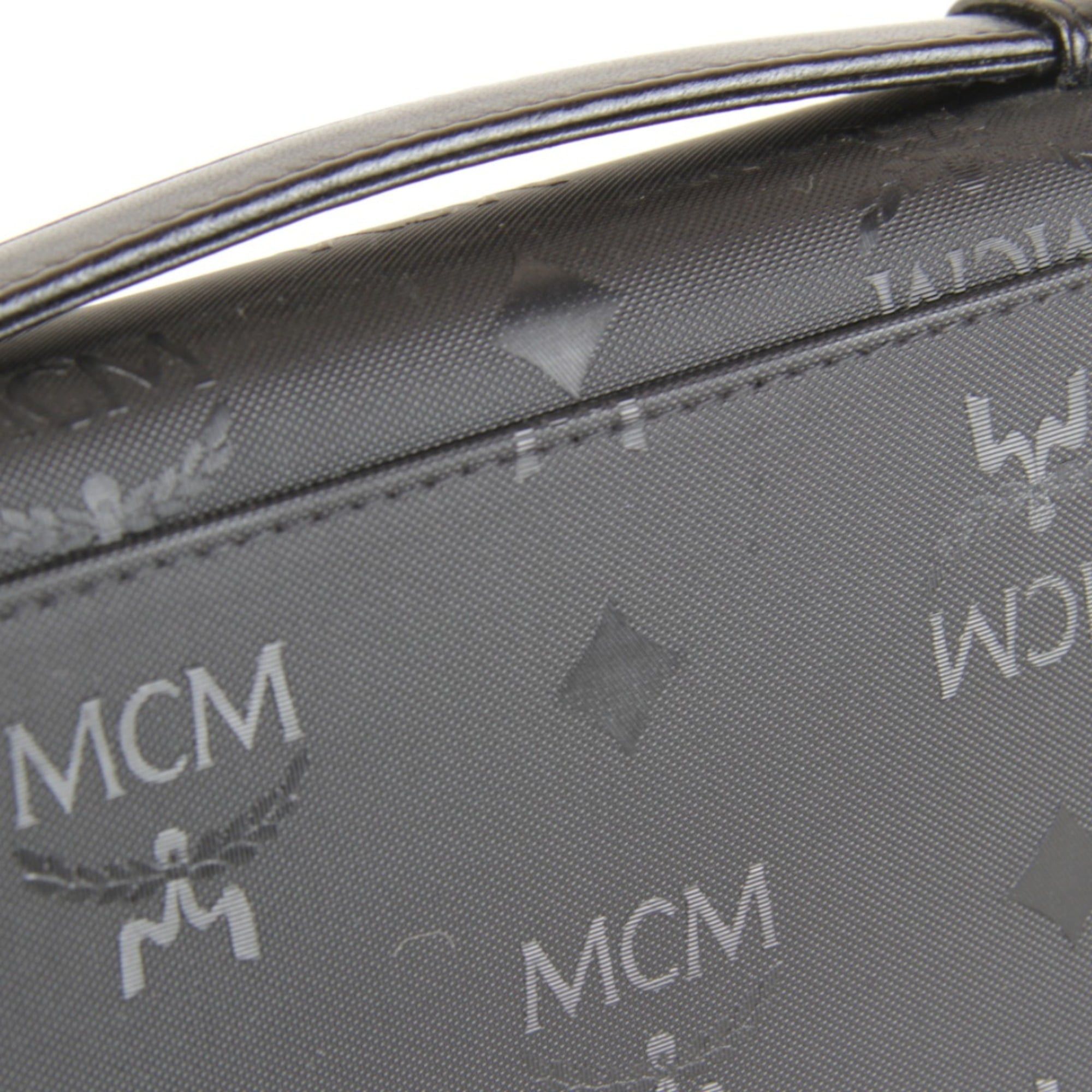 MCM MCM Visetos 2-way Chain Mini Shoulder Bag, 370g, Women's, Black Size ONE SIZE - 10 Thumbnail