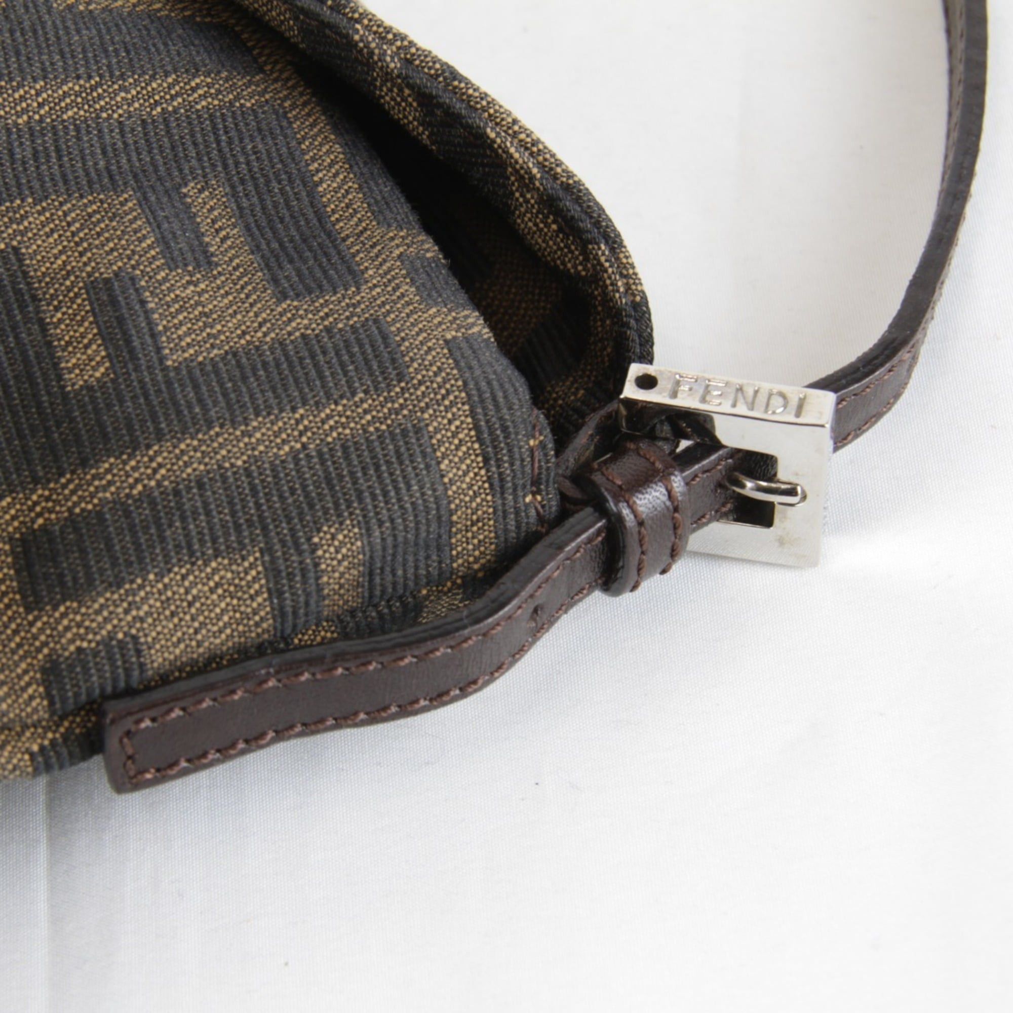 Fendi FENDI Zucca Mamma Bucket Shoulder Bag, Canvas, 290g, Women's, Brown Size ONE SIZE - 11 Thumbnail