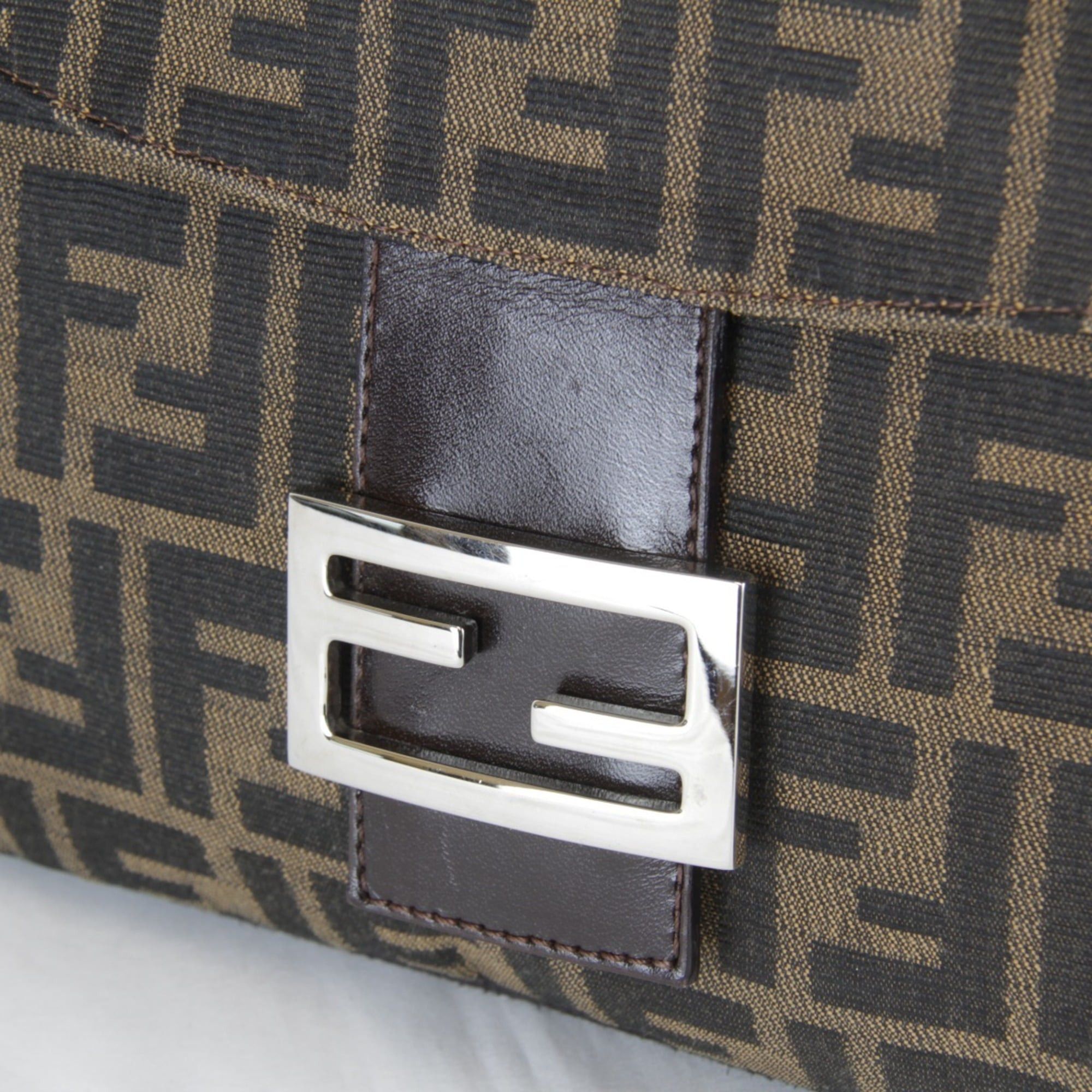 Fendi FENDI Zucca Mamma Bucket Shoulder Bag, Canvas, 290g, Women's, Brown Size ONE SIZE - 8 Thumbnail