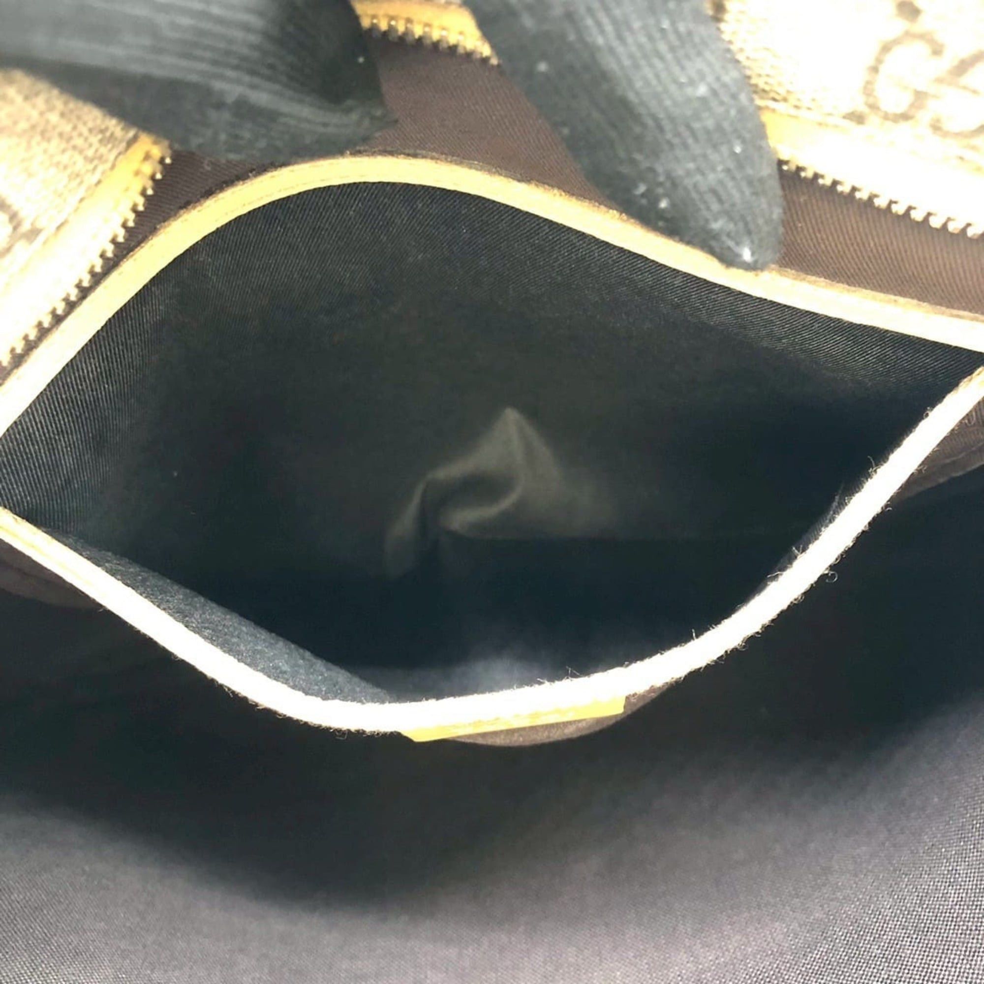 Gucci GUCCI 201446 GG Supreme Shoulder Bag, Yellow, Women's Size ONE SIZE - 12 Thumbnail