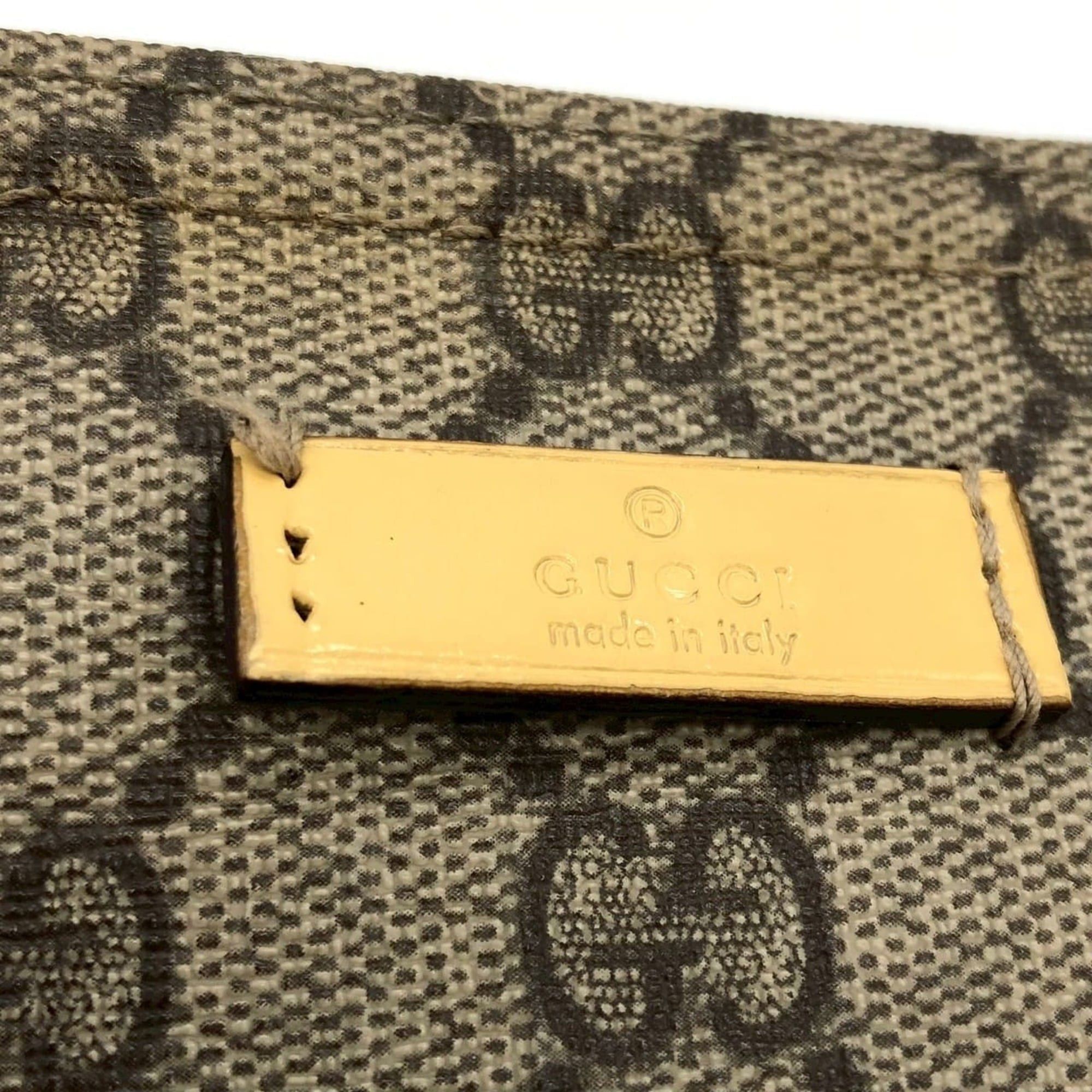 Gucci GUCCI 201446 GG Supreme Shoulder Bag, Yellow, Women's Size ONE SIZE - 10 Thumbnail