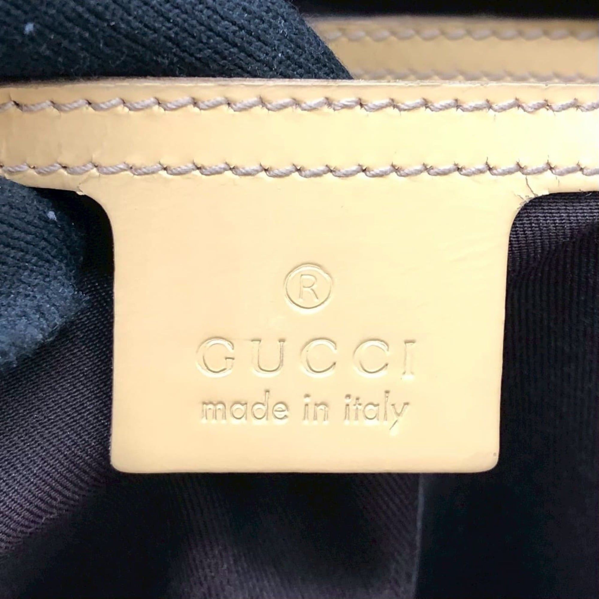 Gucci GUCCI 201446 GG Supreme Shoulder Bag, Yellow, Women's Size ONE SIZE - 13 Thumbnail