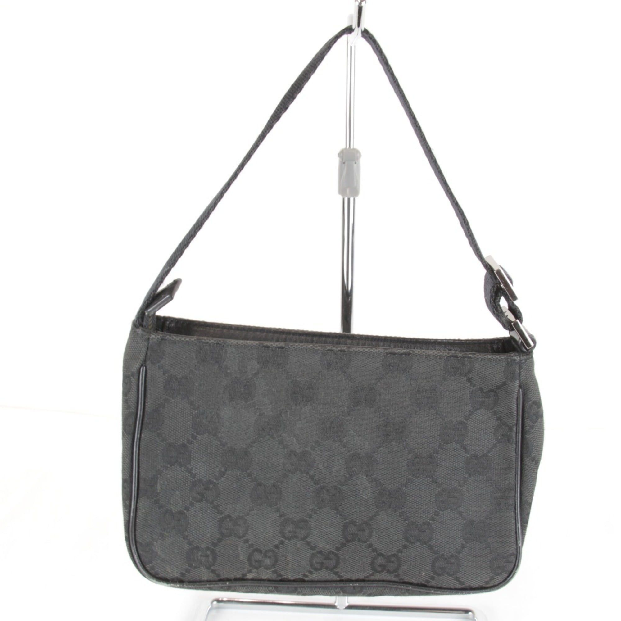 Gucci GUCCI 106644 002404 Pouch Mini Handbag GG Canvas 150g Women's Black Size ONE SIZE - 2 Thumbnail