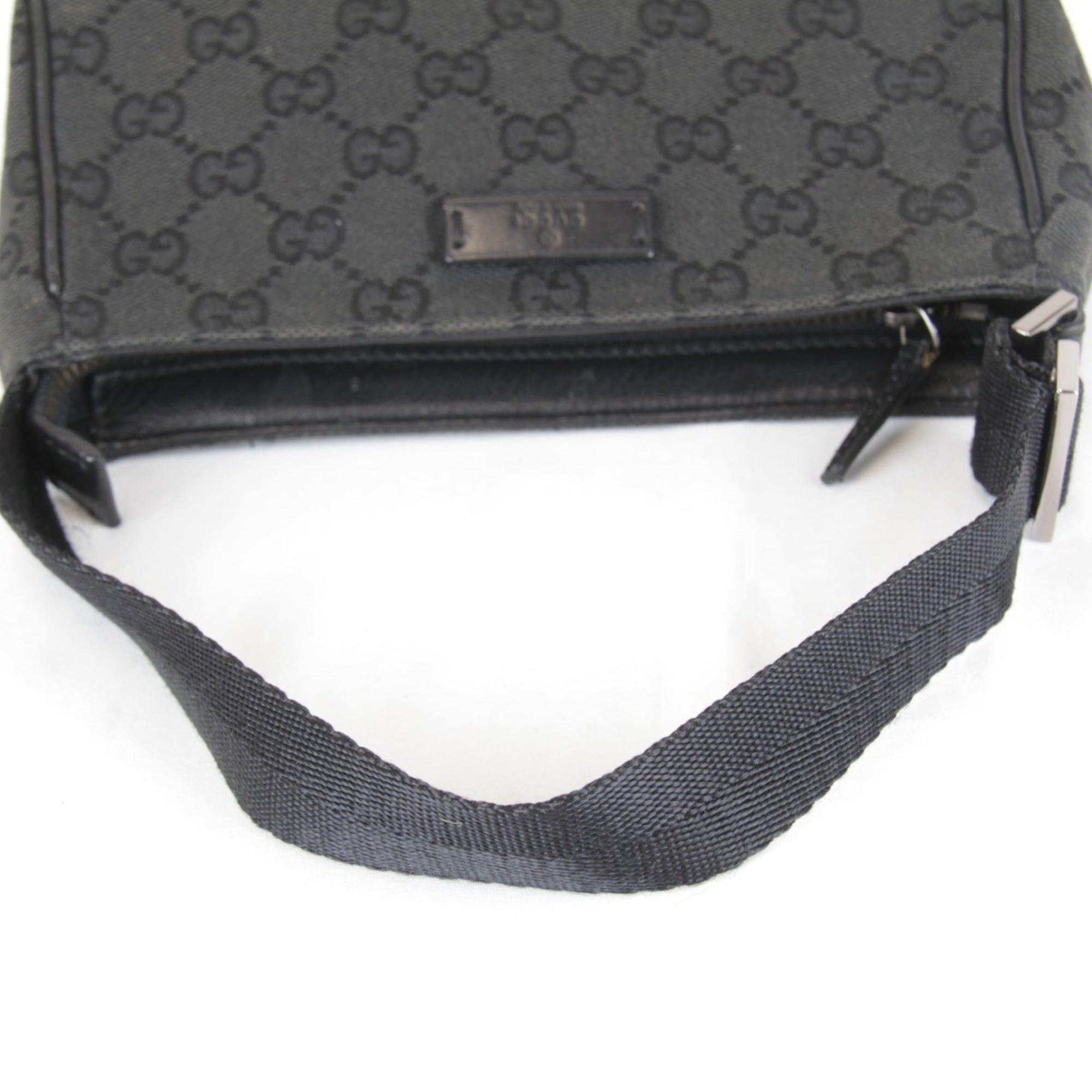 Gucci GUCCI 106644 002404 Pouch Mini Handbag GG Canvas 150g Women's Black Size ONE SIZE - 8 Thumbnail