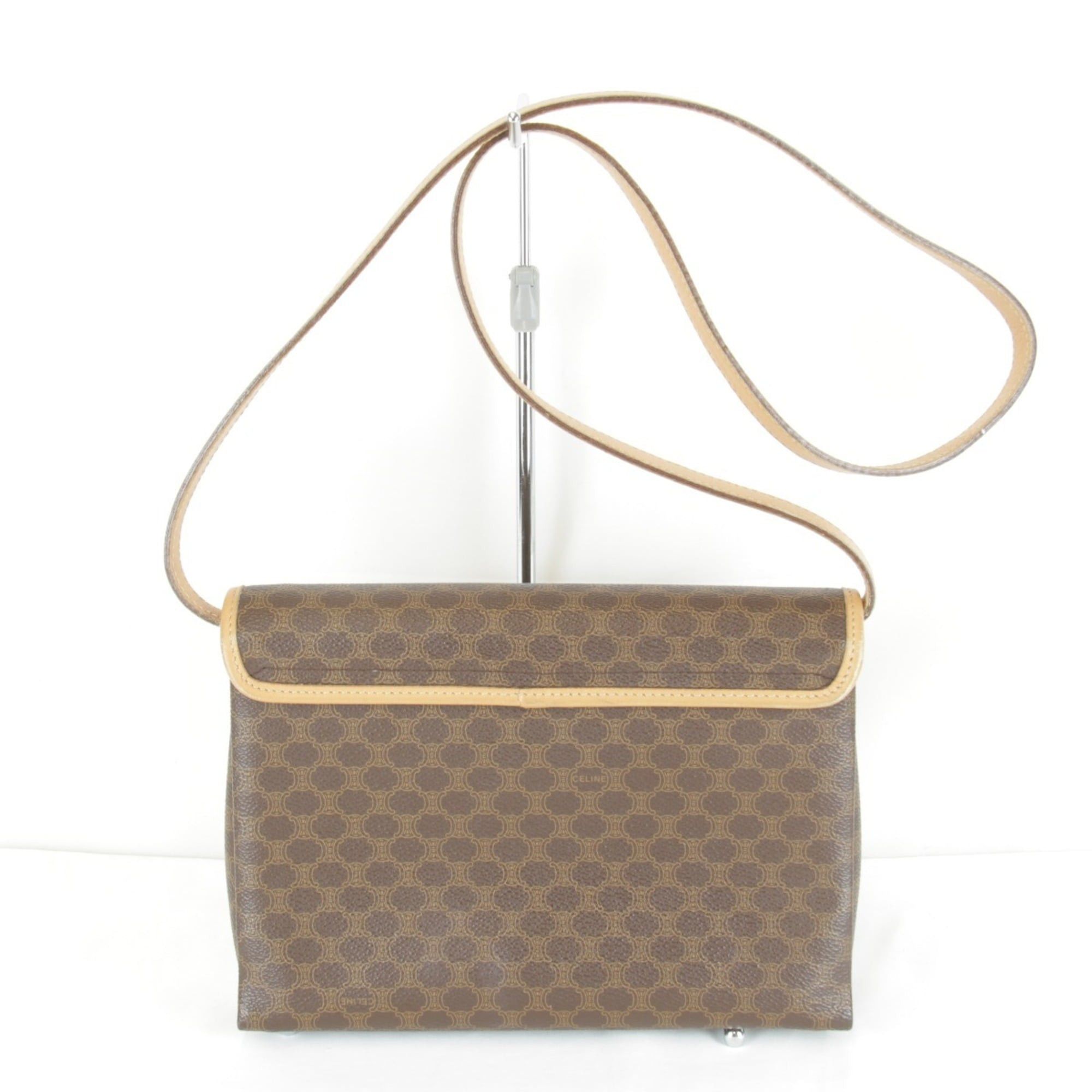 Celine CELINE Macadam Shoulder Bag / Leather Brown Women's Size ONE SIZE - 2 Thumbnail