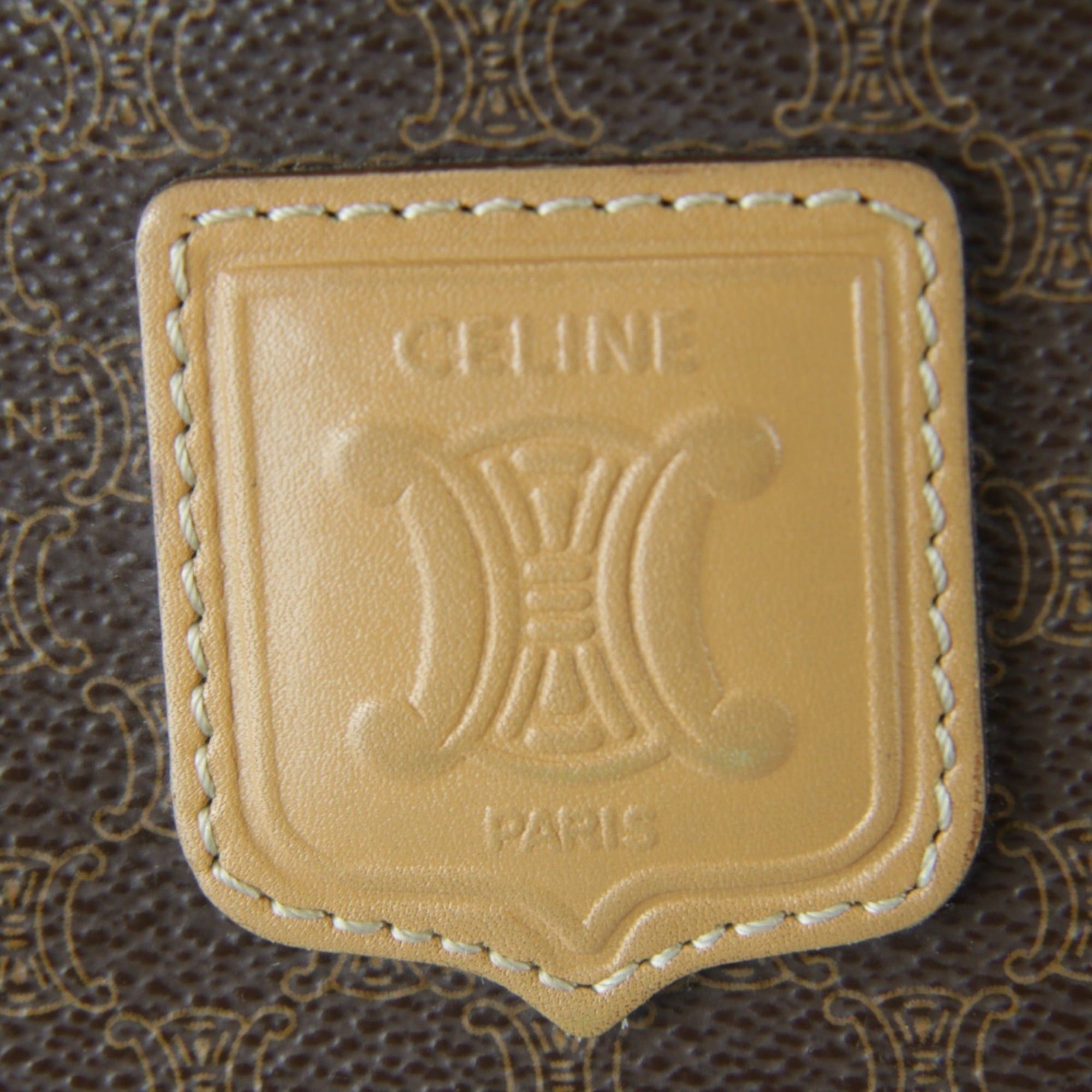 Celine CELINE Macadam Shoulder Bag / Leather Brown Women's Size ONE SIZE - 12 Thumbnail