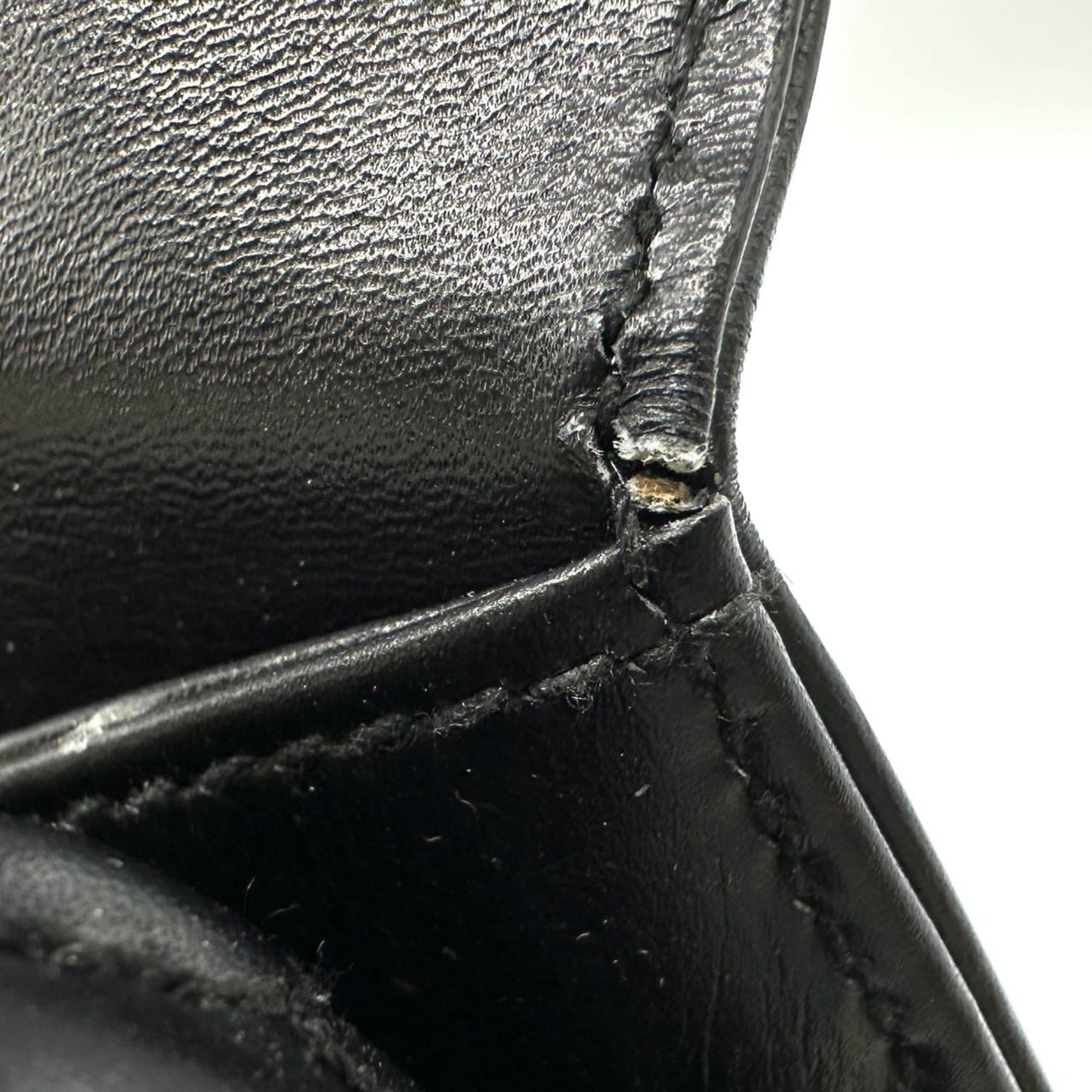 Gucci GUCCI 000 46 Bamboo Handbag Leather Black Old Gucci Women's Size ONE SIZE - 15 Thumbnail