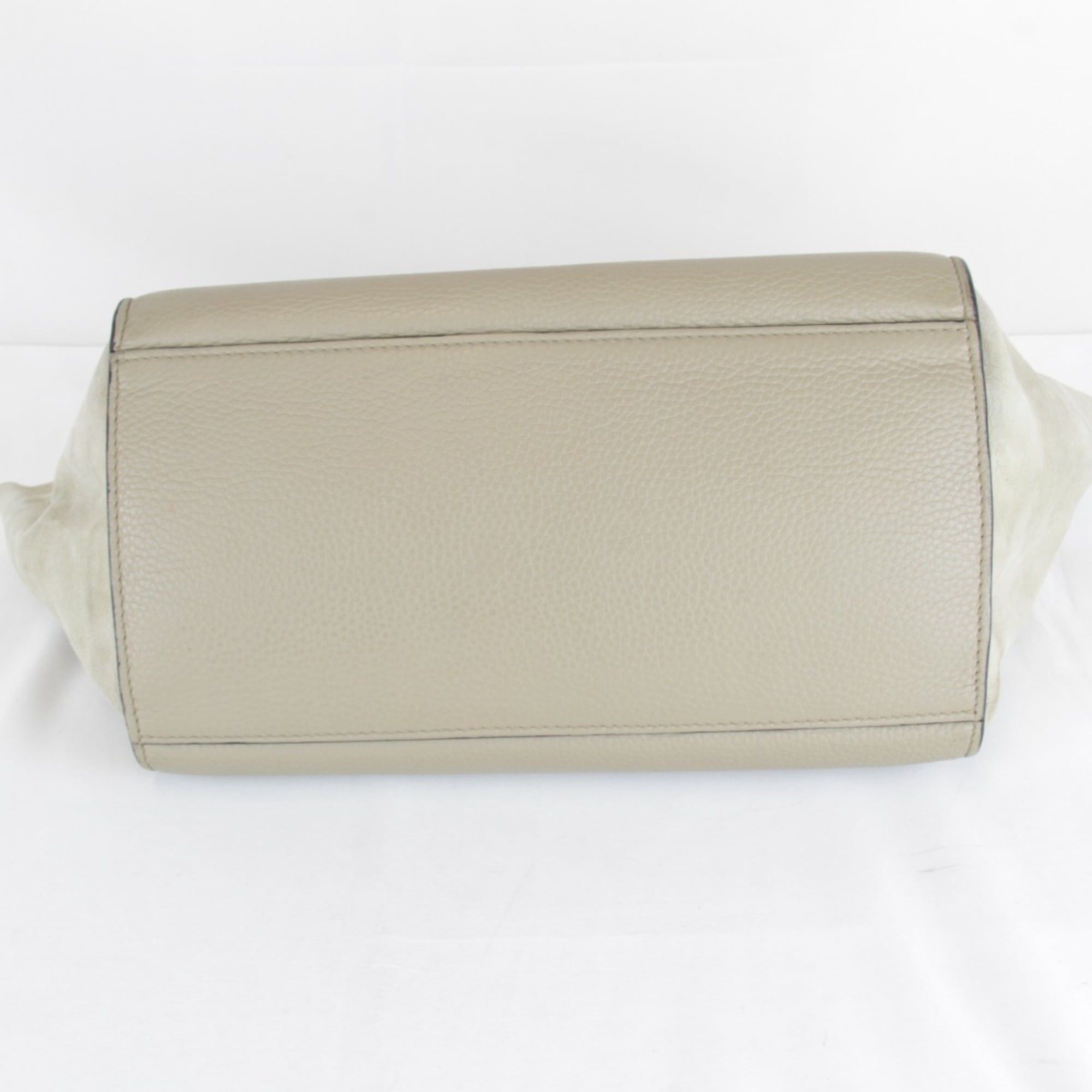 Celine CELINE Small Trapeze Bag Shoulder Leather/Suede 940g Women's Beige Size ONE SIZE - 7 Thumbnail