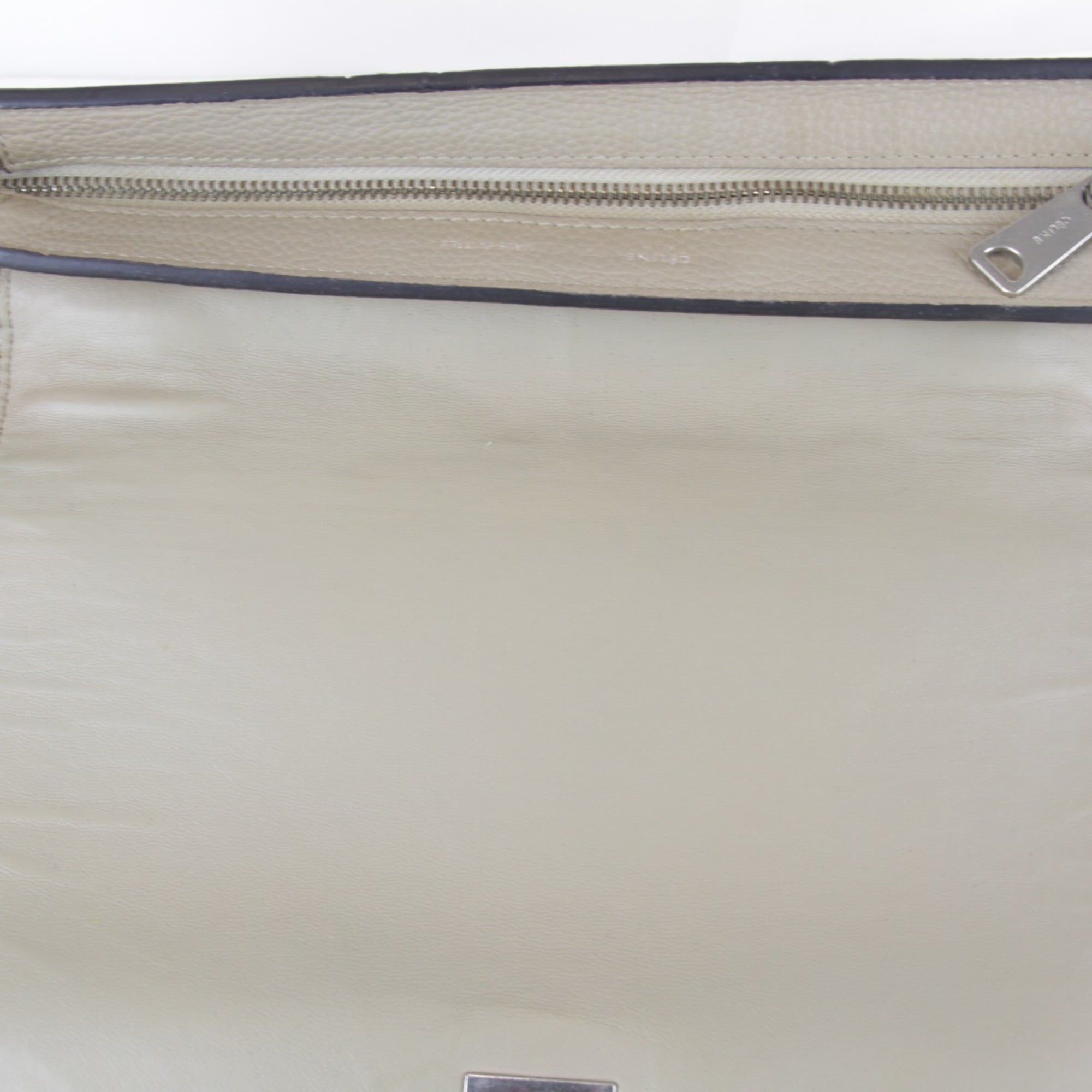 Celine CELINE Small Trapeze Bag Shoulder Leather/Suede 940g Women's Beige Size ONE SIZE - 15 Thumbnail