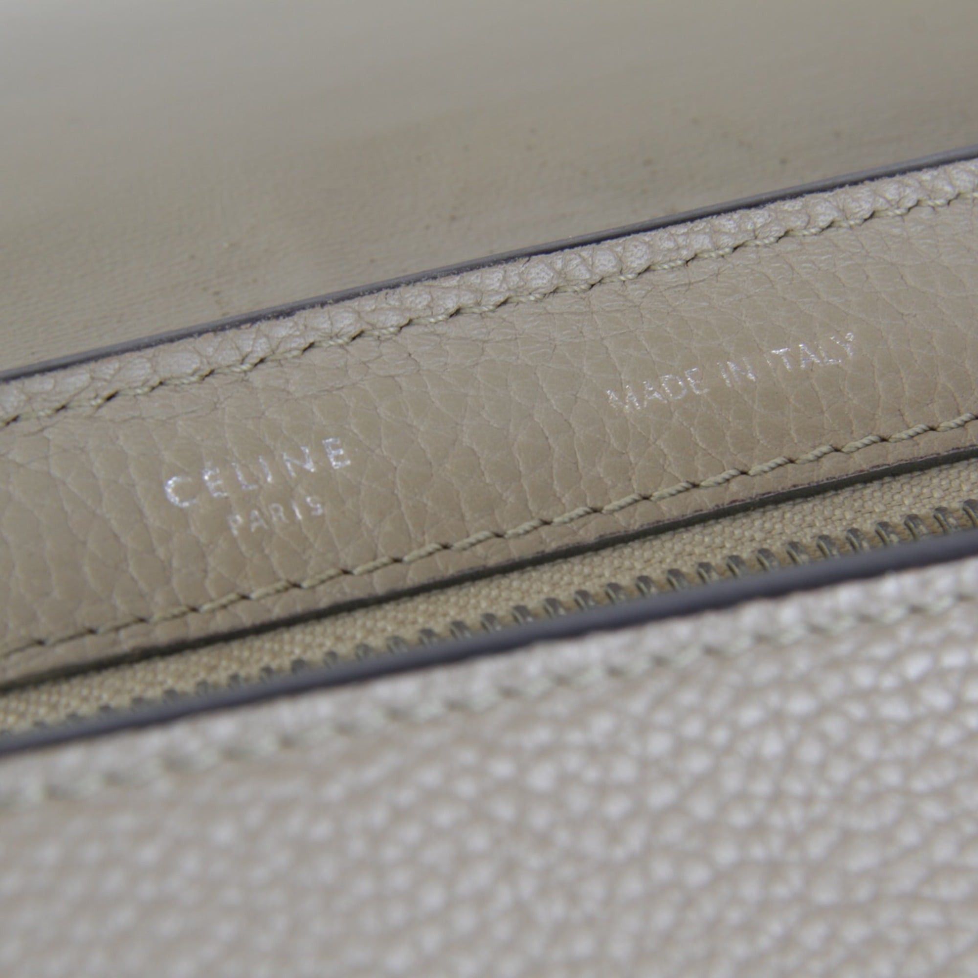 Celine CELINE Small Trapeze Bag Shoulder Leather/Suede 940g Women's Beige Size ONE SIZE - 14 Thumbnail