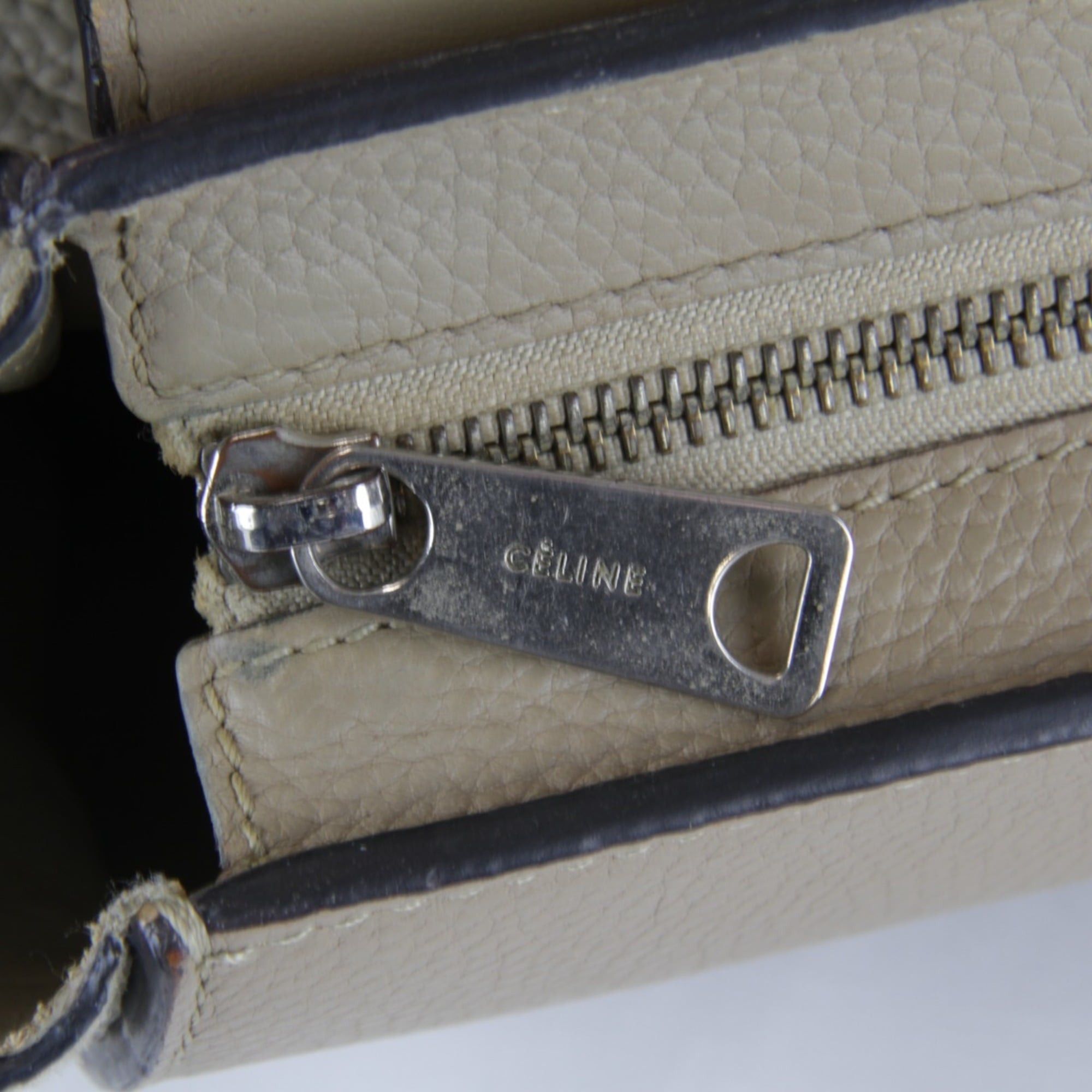 Celine CELINE Small Trapeze Bag Shoulder Leather/Suede 940g Women's Beige Size ONE SIZE - 13 Thumbnail