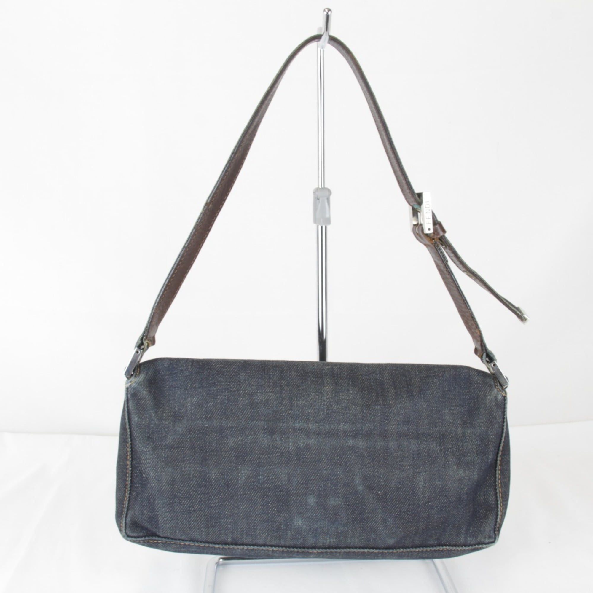Fendi FENDI Mini Shoulder Bag, Denim, Navy, Women's Size ONE SIZE - 2 Thumbnail