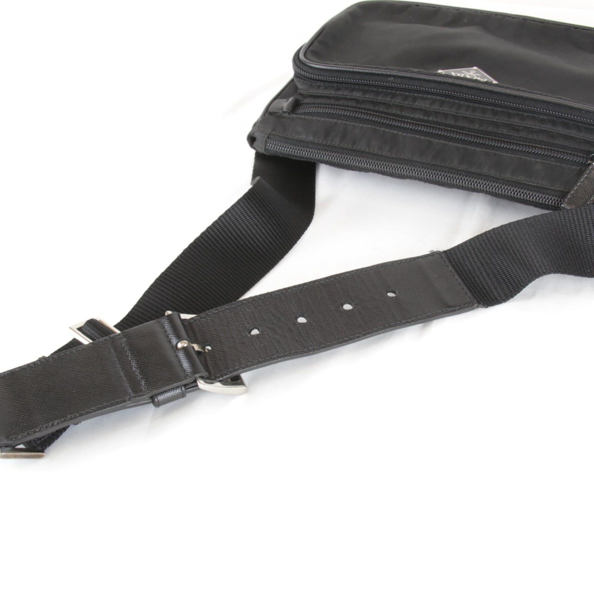Prada Prada Saffiano Waist Bag Body Tessuto Nylon Black 360g Women's Size ONE SIZE - 8 Thumbnail