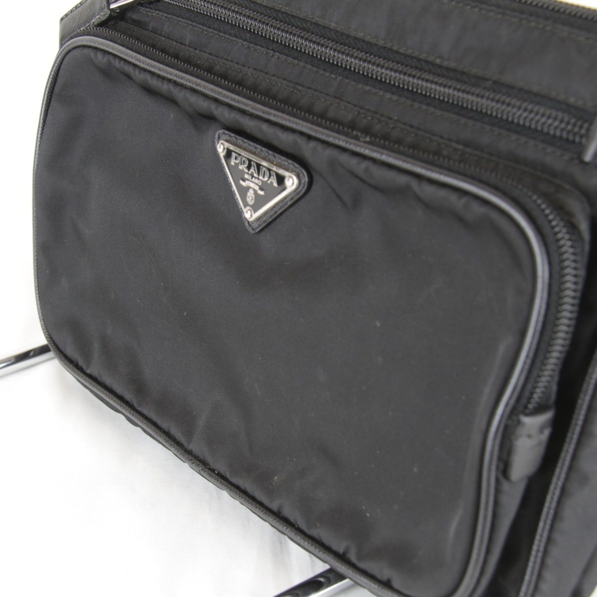 Prada Prada Saffiano Waist Bag Body Tessuto Nylon Black 360g Women's Size ONE SIZE - 10 Thumbnail