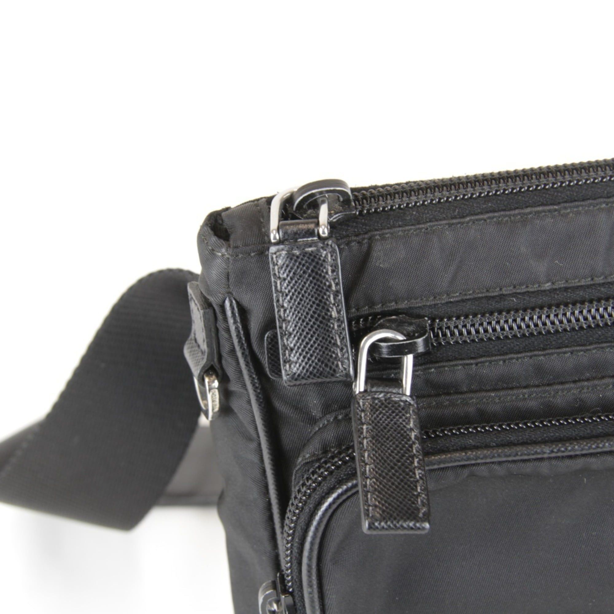 Prada Prada Saffiano Waist Bag Body Tessuto Nylon Black 360g Women's Size ONE SIZE - 12 Thumbnail