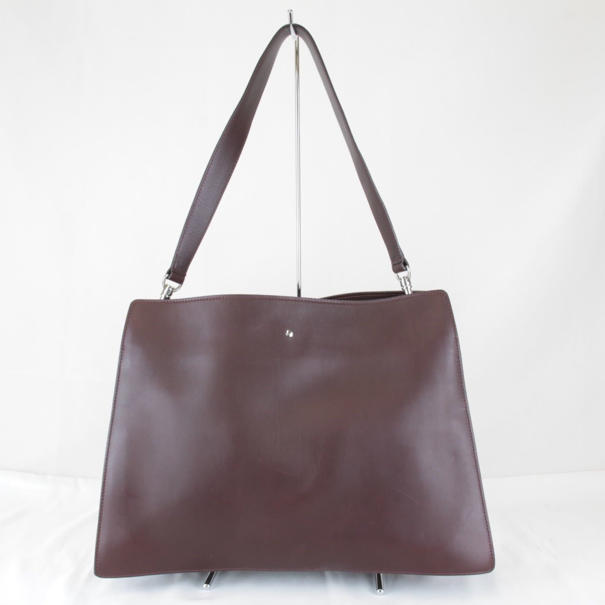 Celine Celine Chain Hardware Shoulder Bag Leather Women's Bordeaux Wine Red Size ONE SIZE - 2 Thumbnail