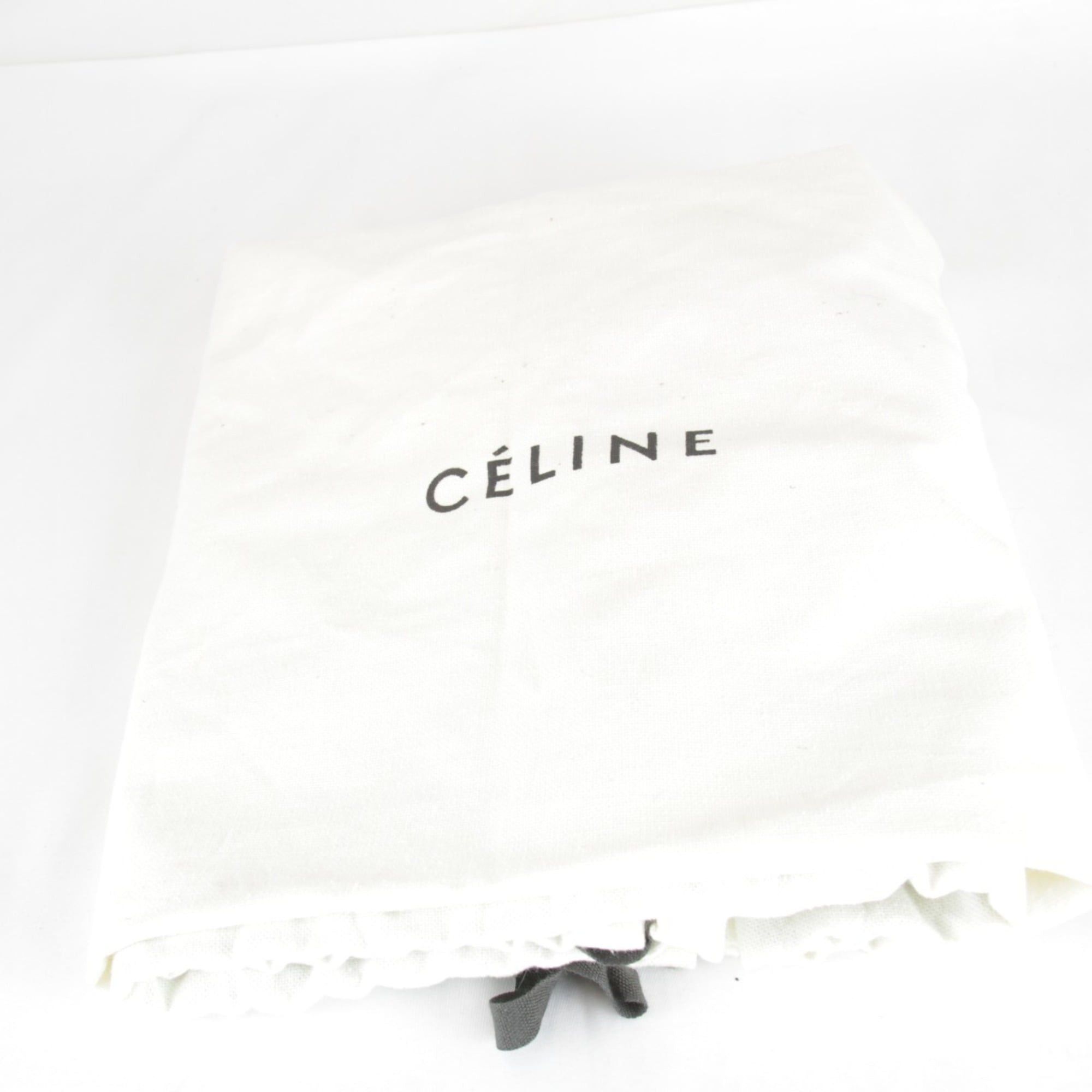 Celine Celine Chain Hardware Shoulder Bag Leather Women's Bordeaux Wine Red Size ONE SIZE - 18 Thumbnail
