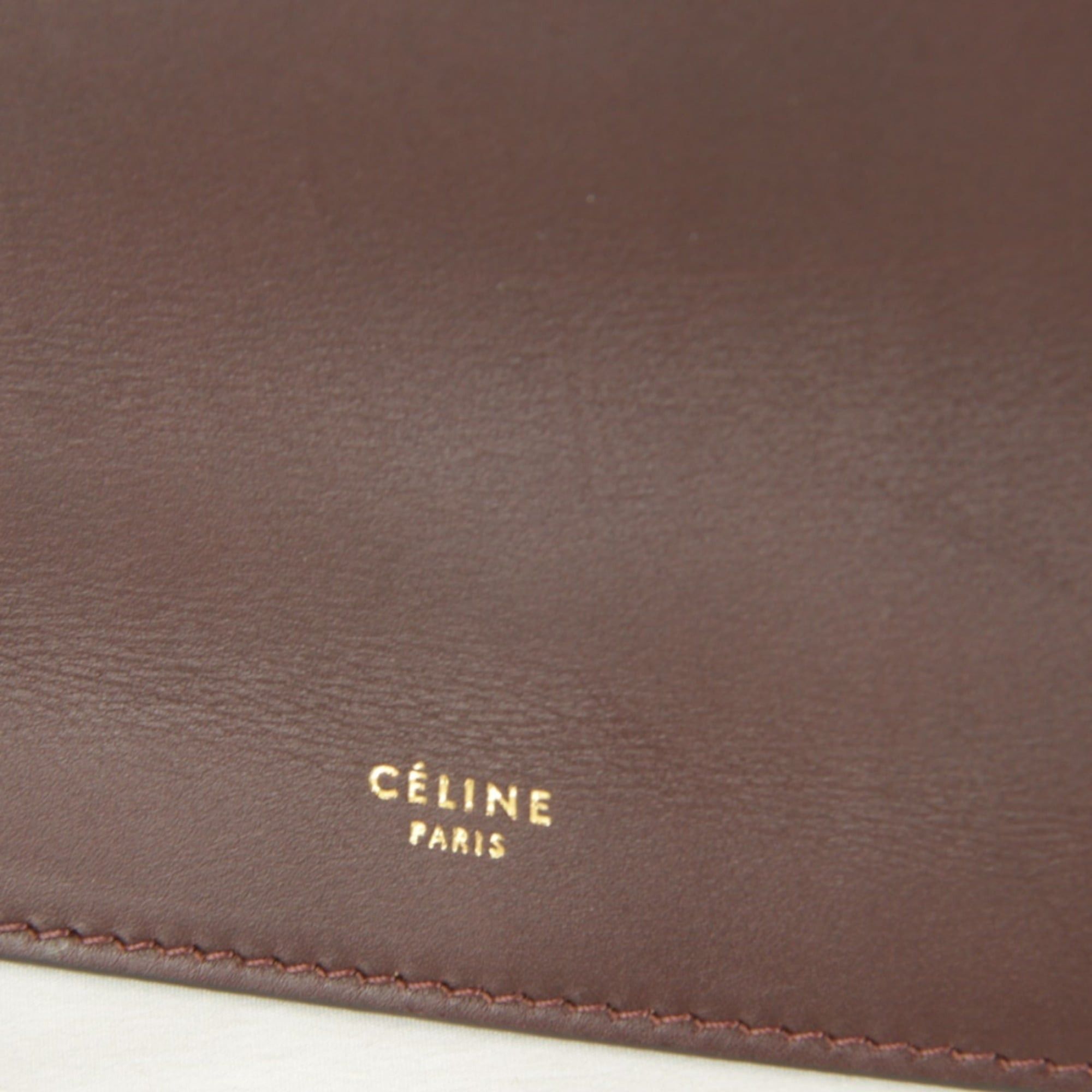 Celine Celine Chain Hardware Shoulder Bag Leather Women's Bordeaux Wine Red Size ONE SIZE - 12 Thumbnail