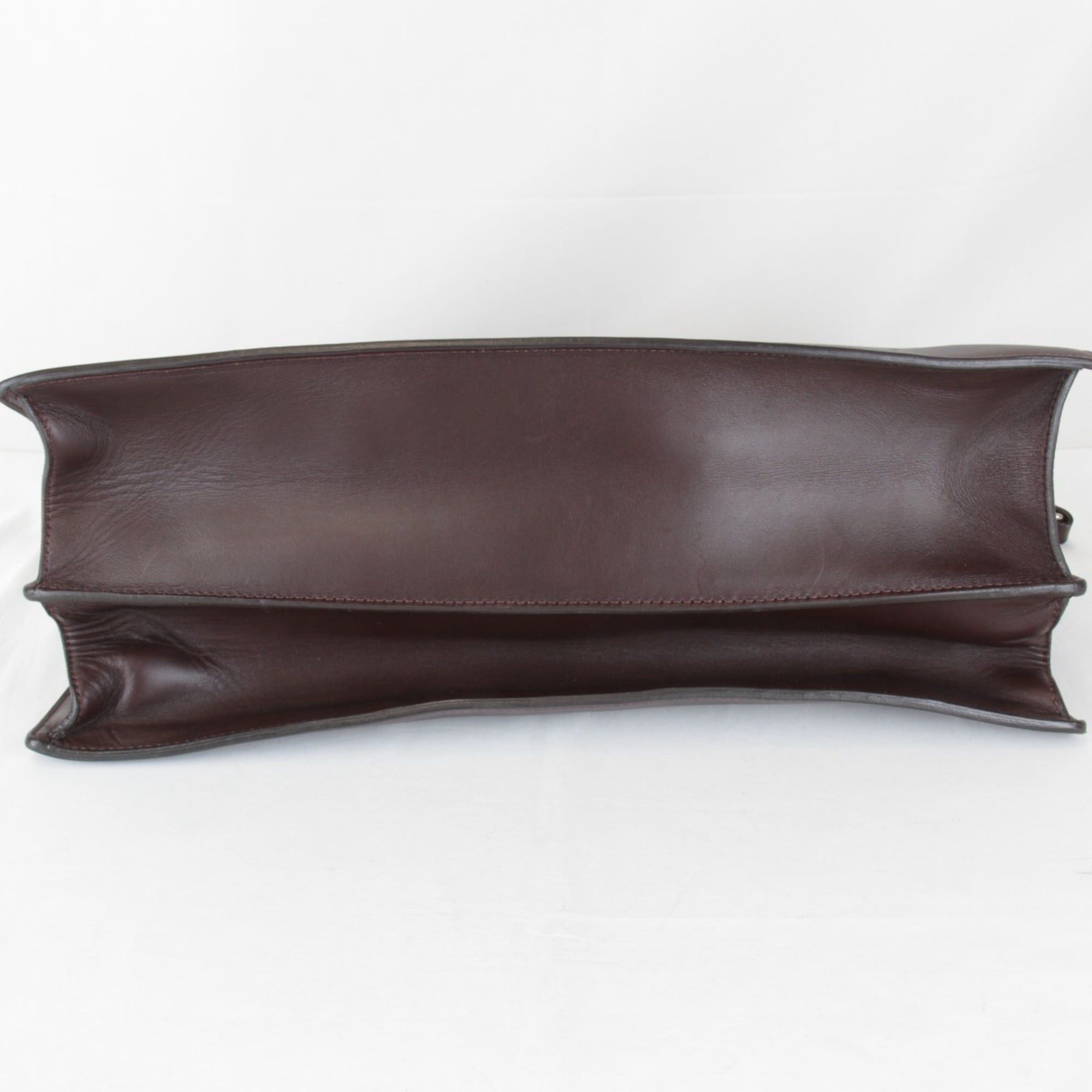 Celine Celine Chain Hardware Shoulder Bag Leather Women's Bordeaux Wine Red Size ONE SIZE - 7 Thumbnail