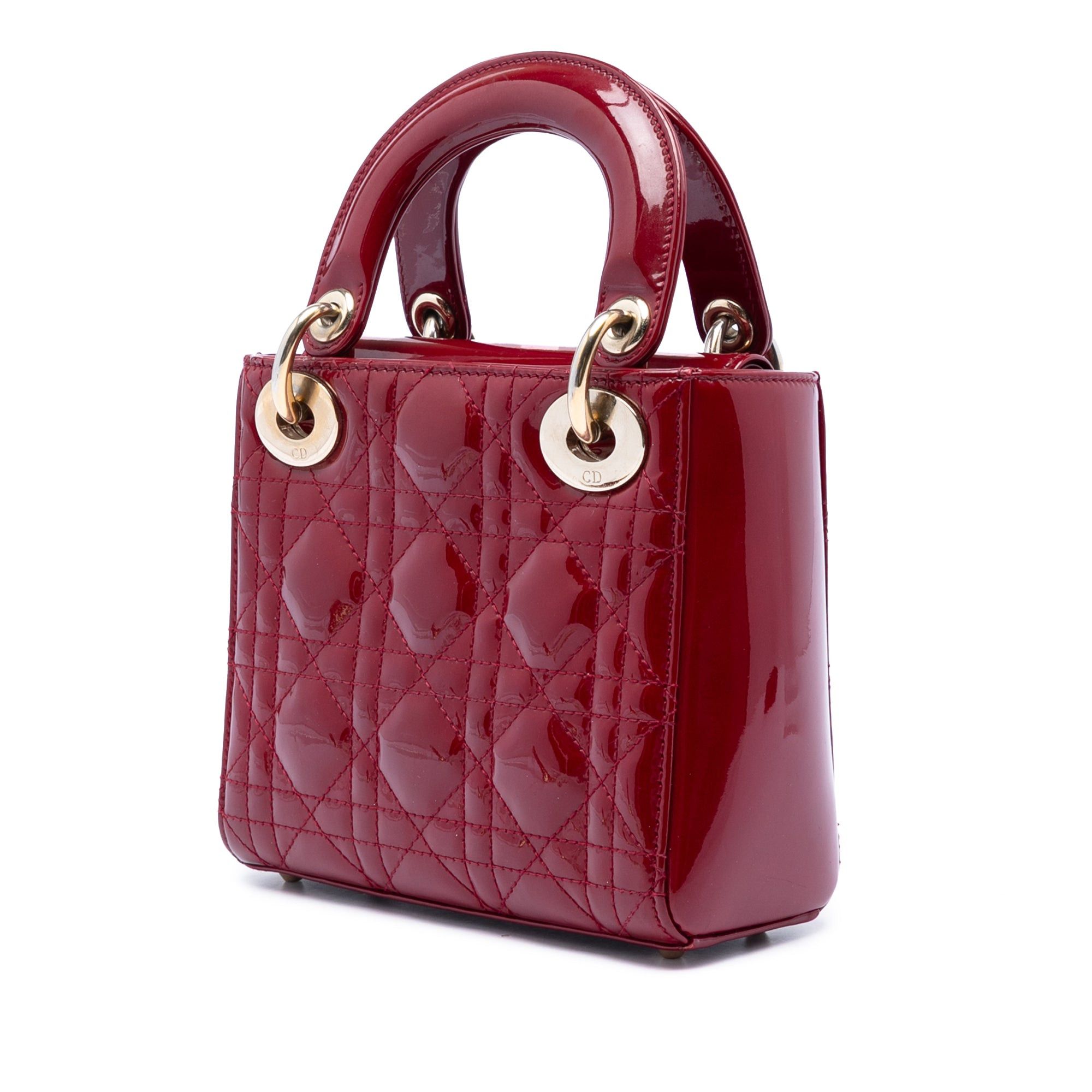 Dior Mini Patent Cannage Lady Dior Size ONE SIZE - 2 Thumbnail