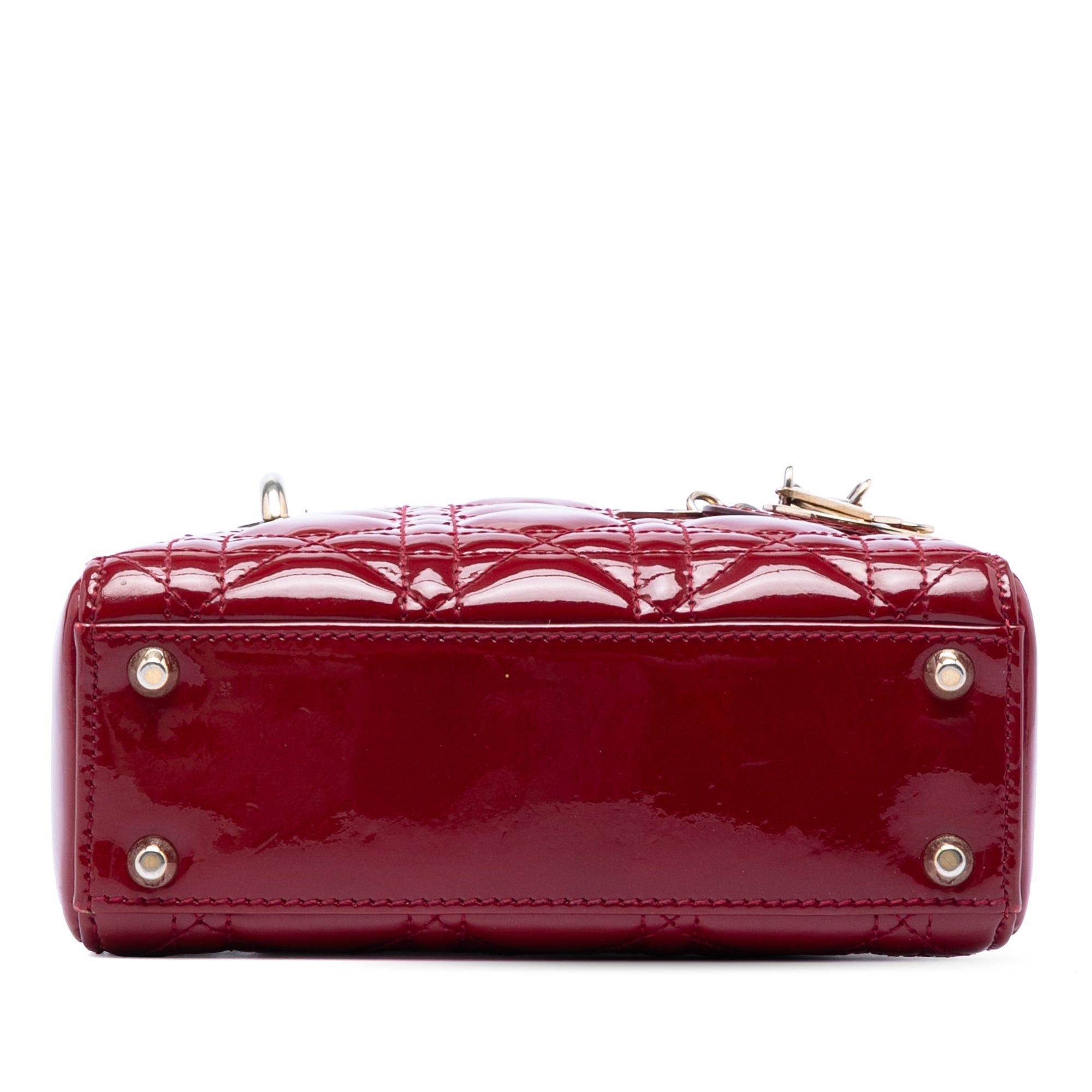 Dior Mini Patent Cannage Lady Dior Size ONE SIZE - 3 Thumbnail