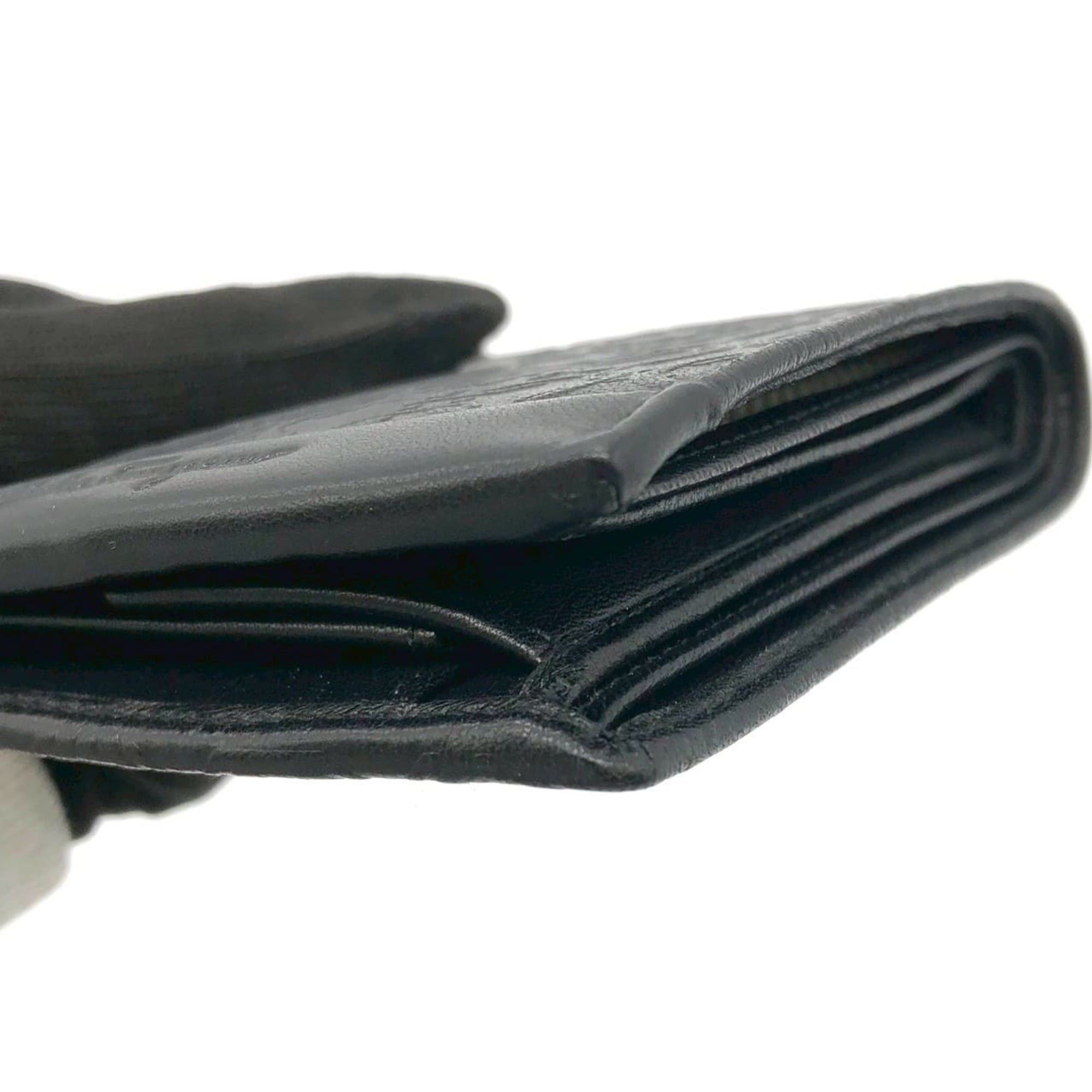 Salvatore Ferragamo Salvatore Ferragamo Gancini Bi-fold Leather Wallet, Black, for Women and Men Size ONE SIZE - 9 Thumbnail