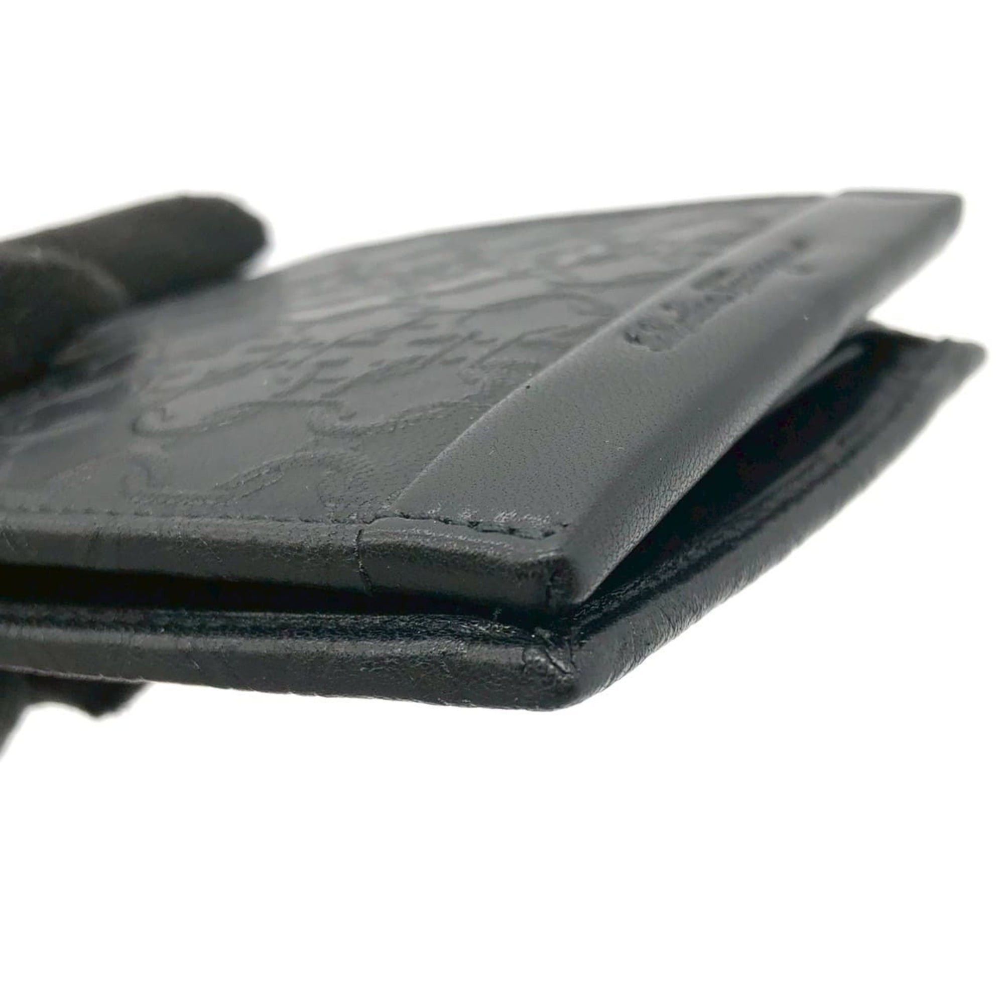 Salvatore Ferragamo Salvatore Ferragamo Gancini Bi-fold Leather Wallet, Black, for Women and Men Size ONE SIZE - 8 Thumbnail