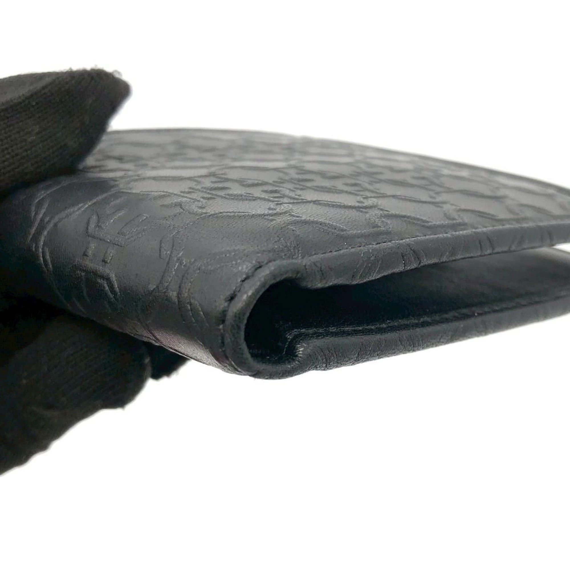 Salvatore Ferragamo Salvatore Ferragamo Gancini Bi-fold Leather Wallet, Black, for Women and Men Size ONE SIZE - 6 Thumbnail