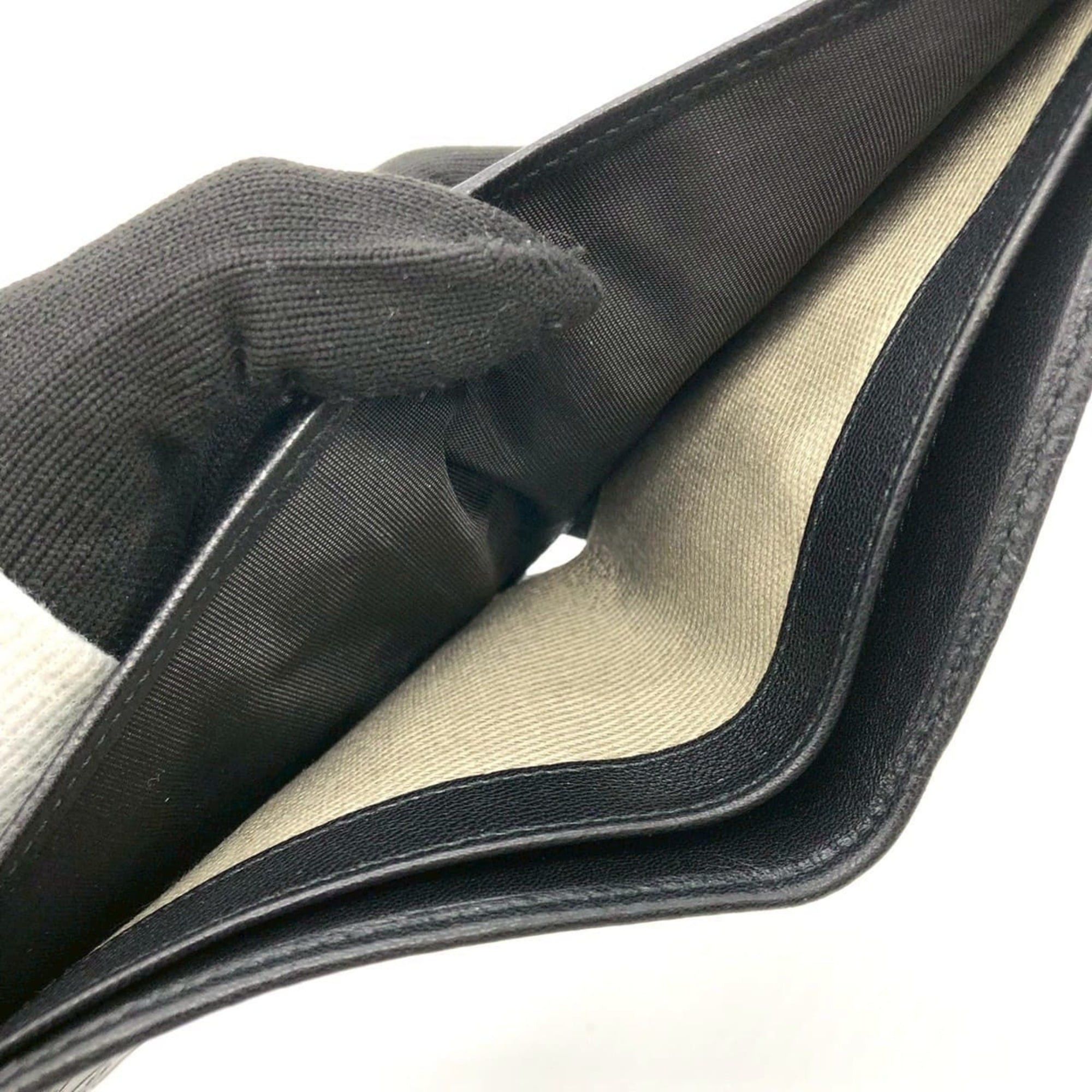 Salvatore Ferragamo Salvatore Ferragamo Gancini Bi-fold Leather Wallet, Black, for Women and Men Size ONE SIZE - 12 Thumbnail