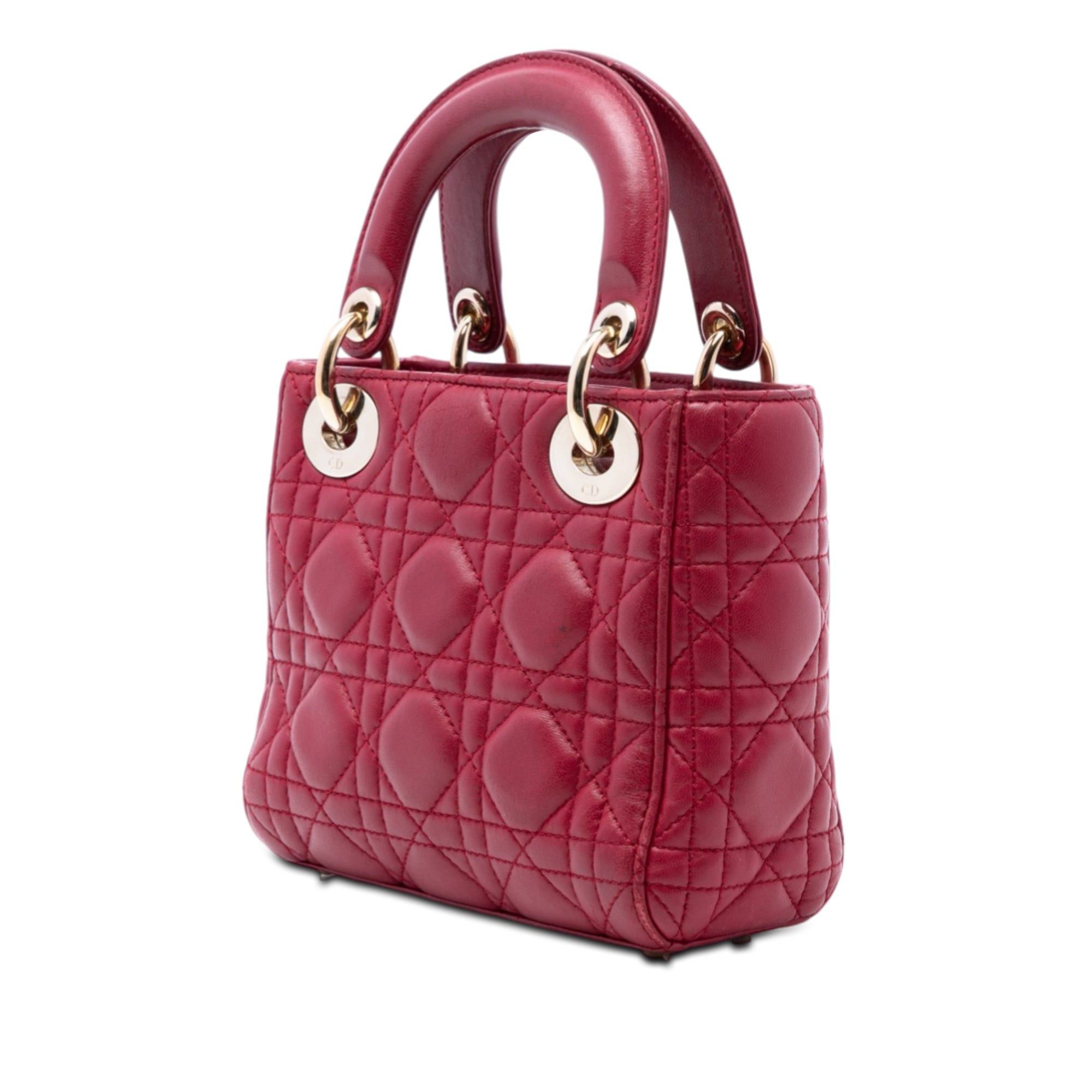 Dior Mini Lambskin Cannage Lady Dior Size ONE SIZE - 2 Thumbnail