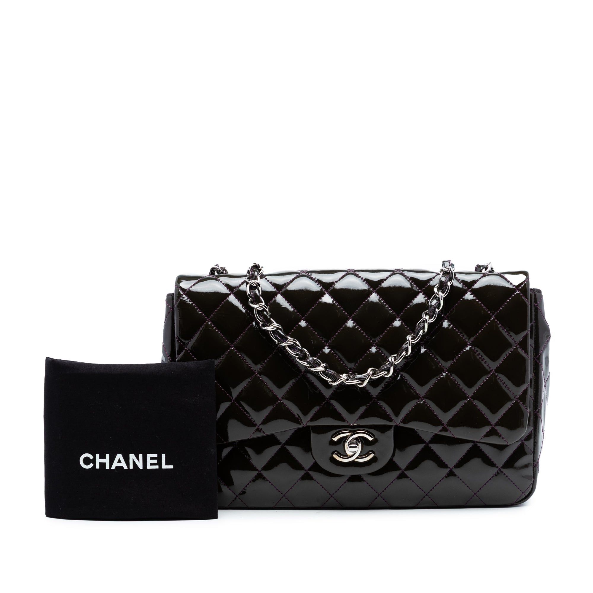 Chanel Jumbo Classic Patent Single Flap Size ONE SIZE - 8 Thumbnail
