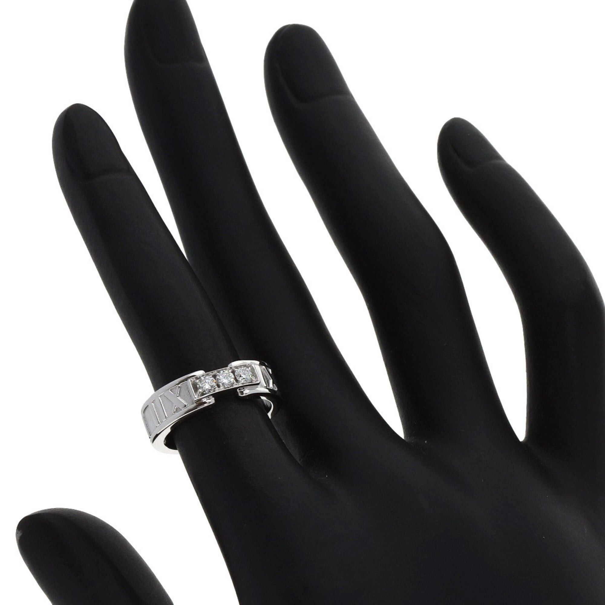 Tiffany & Co. Tiffany & Co. Atlas 3-Diamond Ring, 18K White Gold, Women's. Size ONE SIZE - 6 Thumbnail