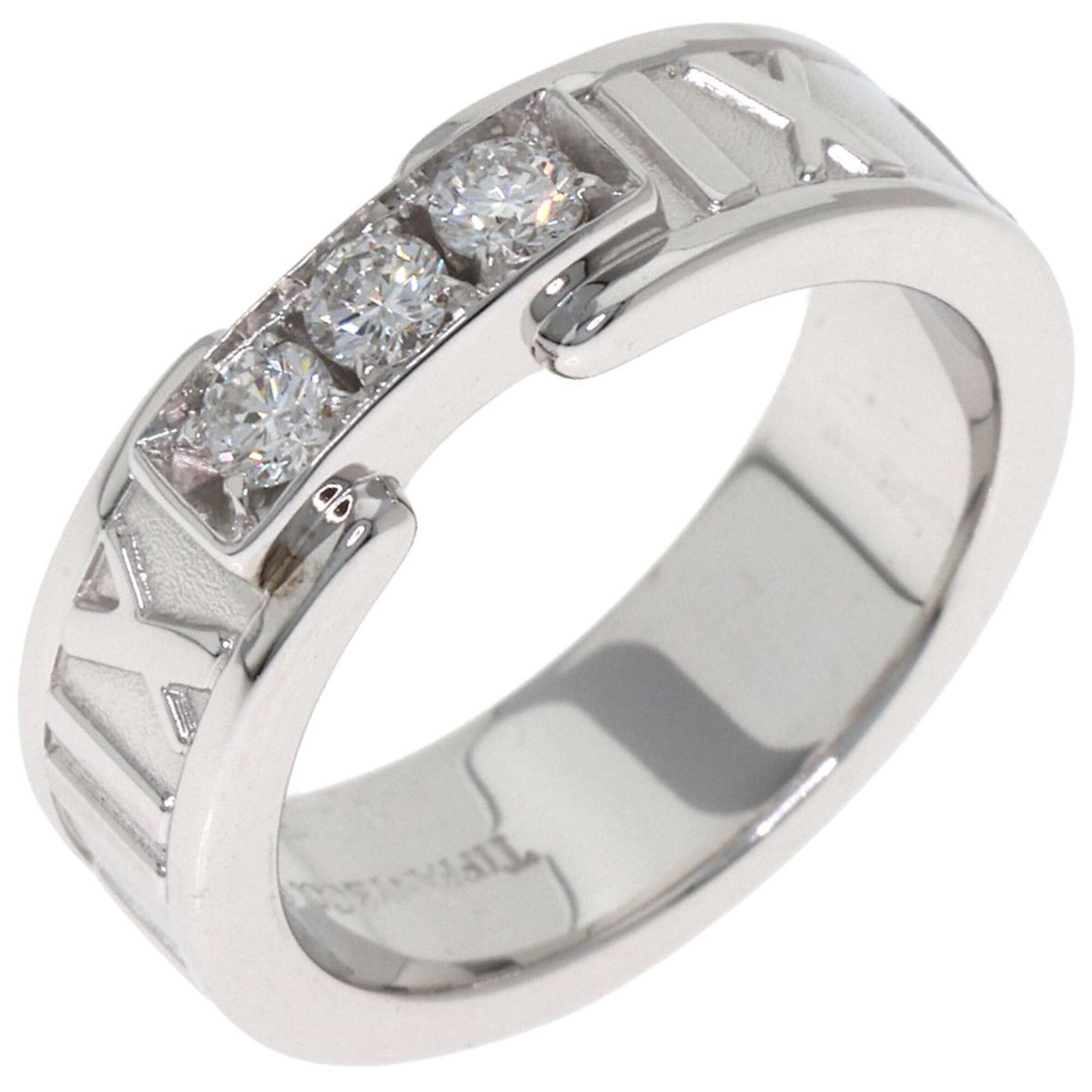 Tiffany & Co. Tiffany & Co. Atlas 3-Diamond Ring, 18K White Gold, Women's. Size ONE SIZE - 2 Thumbnail