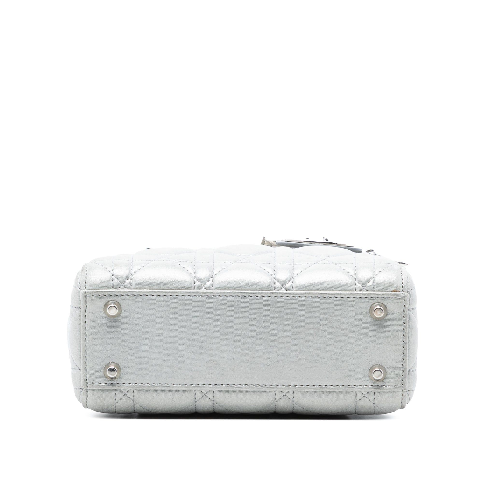 Dior Mini Iridescent Lambskin Cannage Lady Dior Size ONE SIZE - 3 Thumbnail