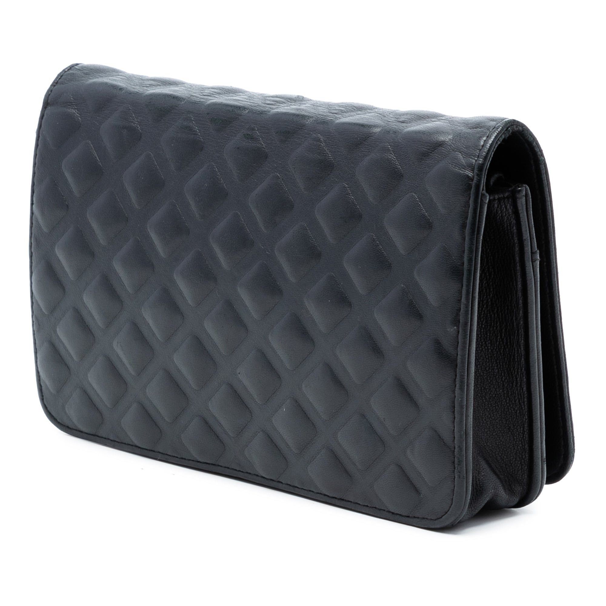Chanel CC Embossed Lambskin Diamond Wallet On Chain Size ONE SIZE - 2 Thumbnail