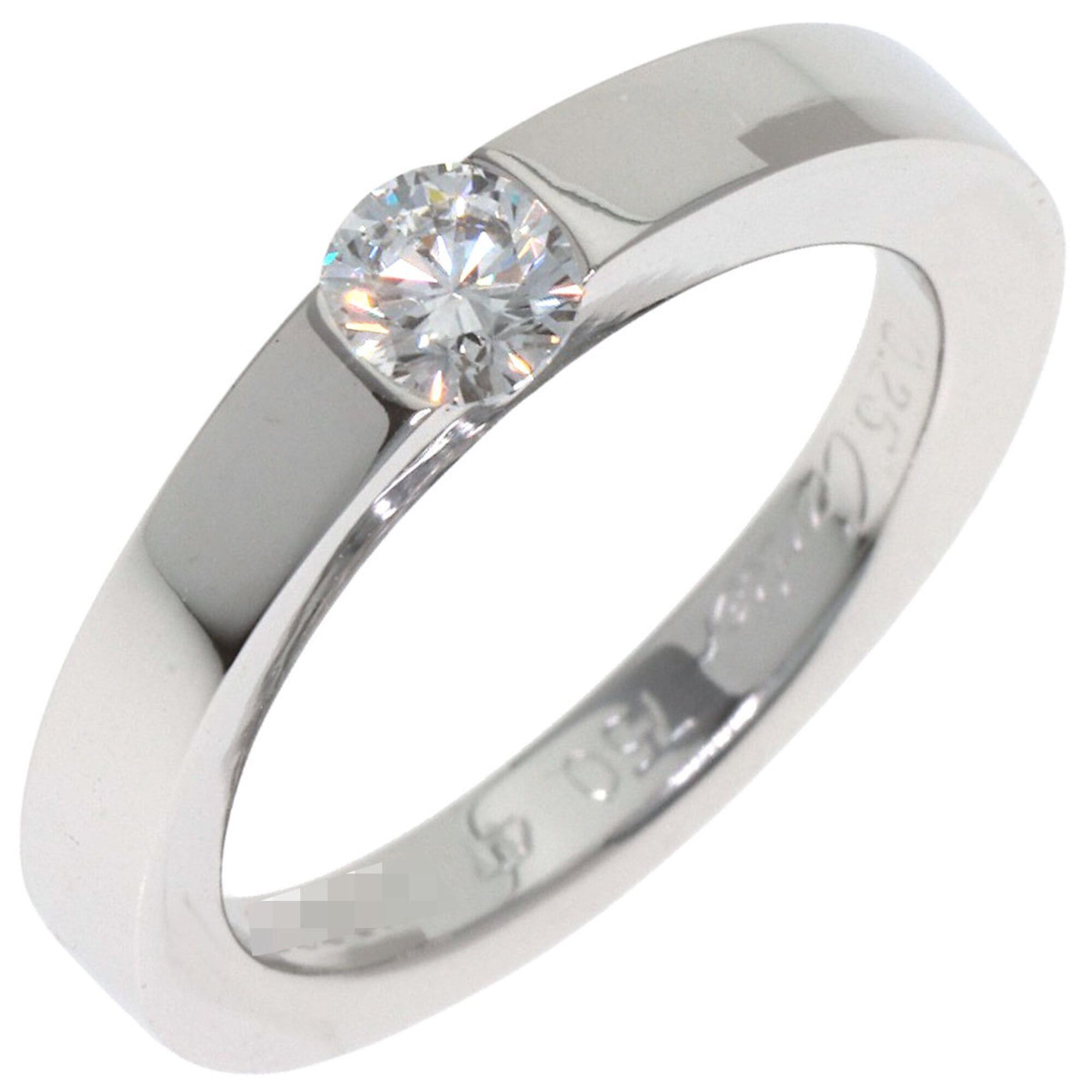 Cartier Cartier Date with Diamond Ring, Size 47, 18K White Gold, Women's. Size ONE SIZE - 2 Thumbnail
